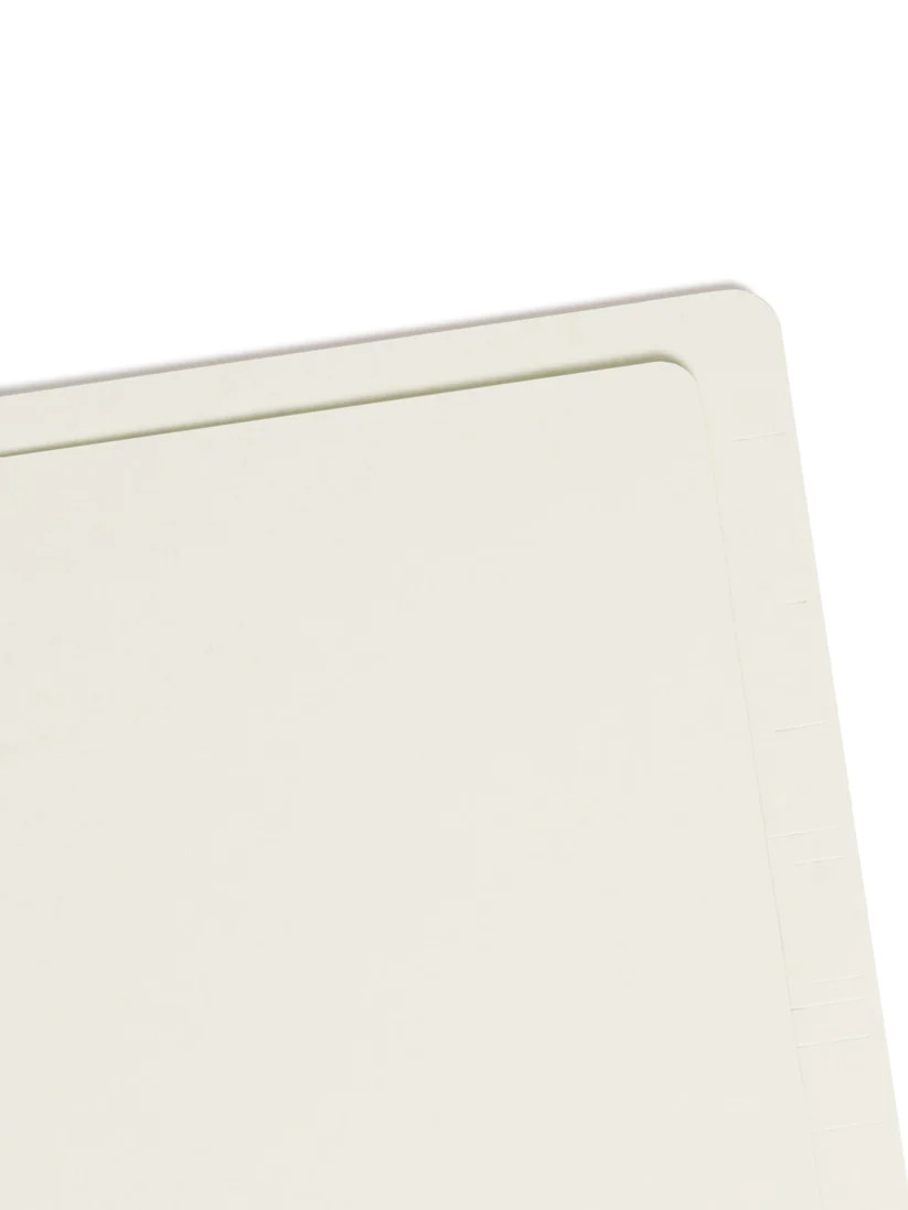 Smead 37705  End Tab Pressboard Fastener Folder with SafeSHIELD Fasteners in Positions 1 & 3, LEGAL Size, Gray/Green - 1" Expansion  - Carton of 125