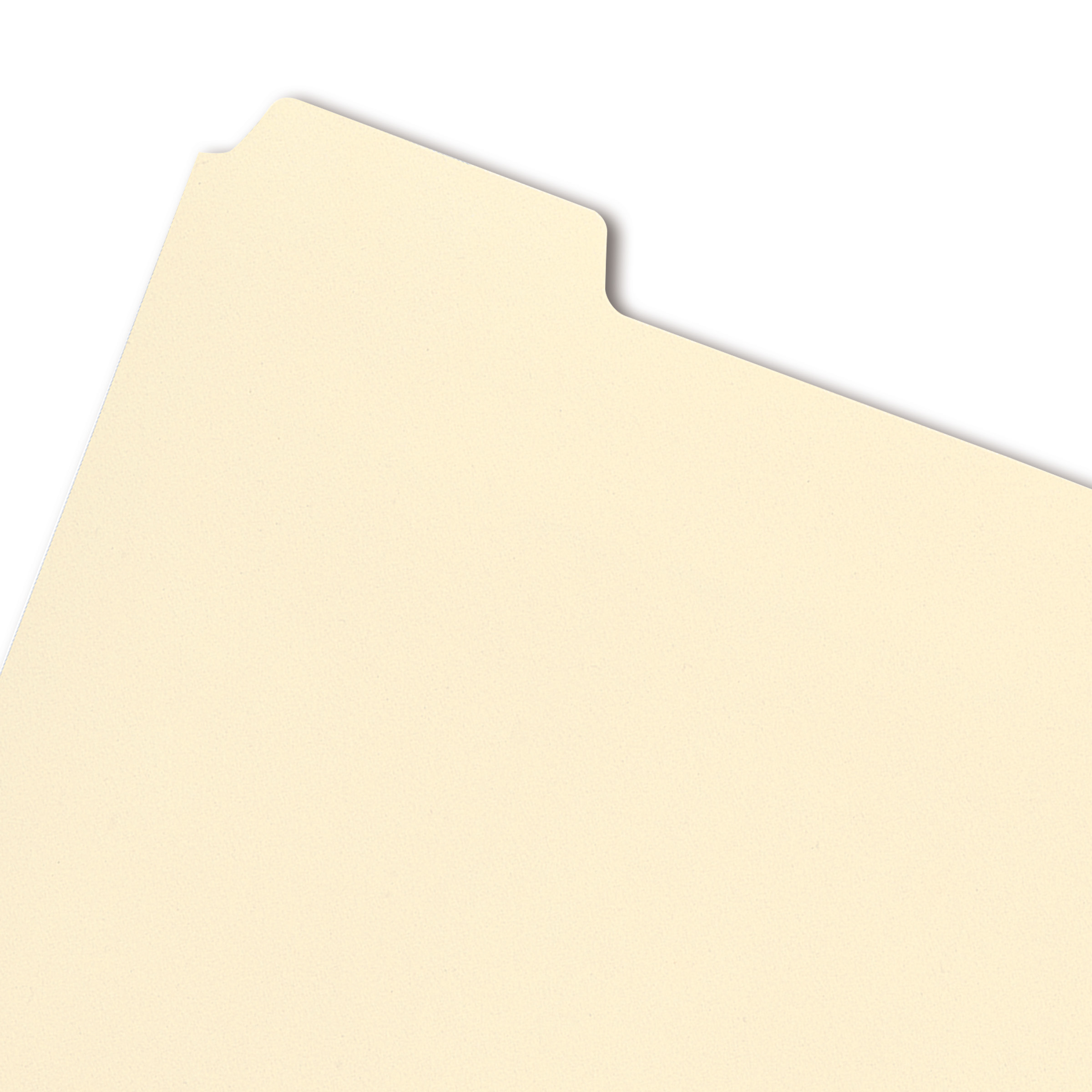 Smead 35600  Folder Divider with Fastener, Bottom 1/5-Cut Tab, Letter Size, Manila, 50 per Pack (35600)