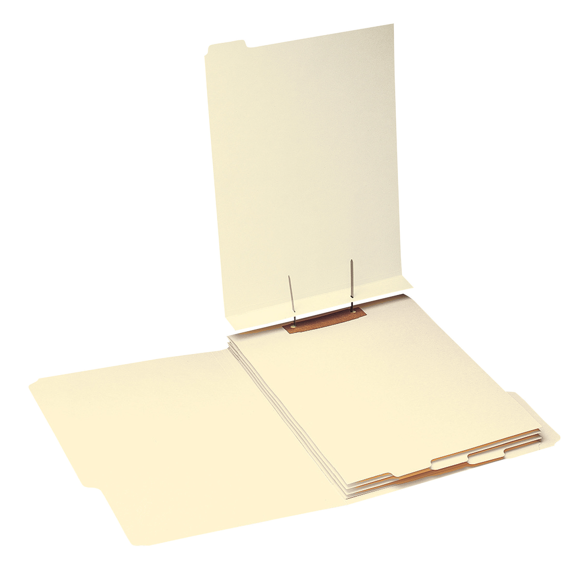 Smead 35600  Folder Divider with Fastener, Bottom 1/5-Cut Tab, Letter Size, Manila, 50 per Pack (35600)