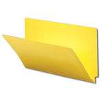 Smead Colored End Tab File Folder, Shelf-Master Reinforced Straight-Cut Tab, Legal Size, Yellow, 100 per Box (28910)