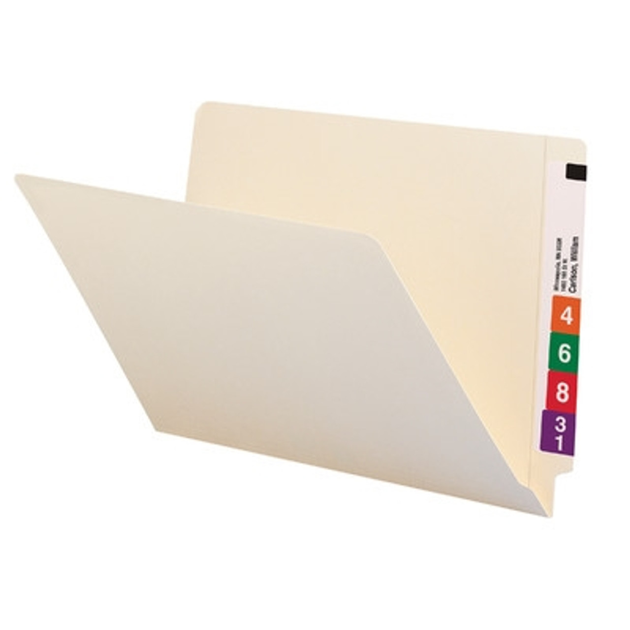 Smead 27110  End Tab File Folder, Shelf-Master Reinforced Straight-Cut Tab, Legal Size, Manila,  Total of 500