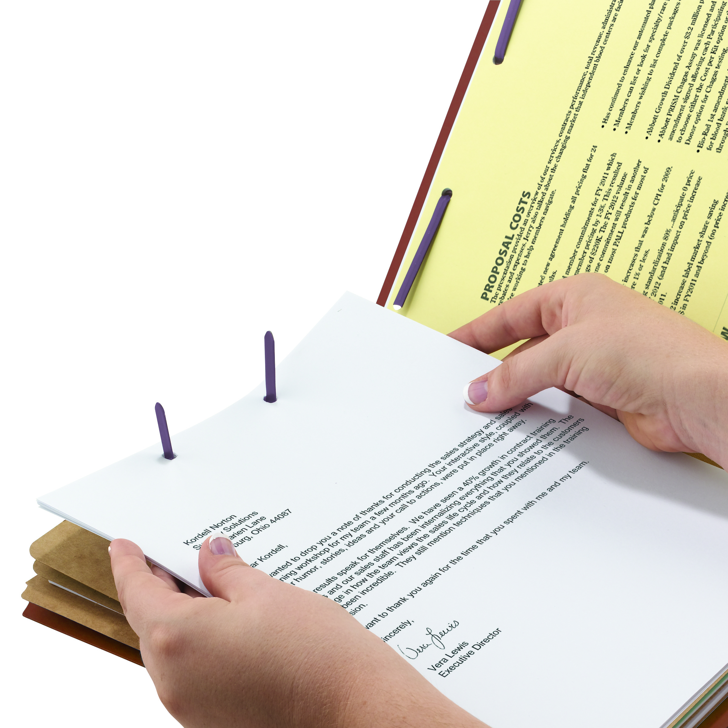 Smead 26865  RED End Tab Pressboard Classification Folder with SafeSHIELD Fasteners, 3 Dividers - Letter Size - 10/Box