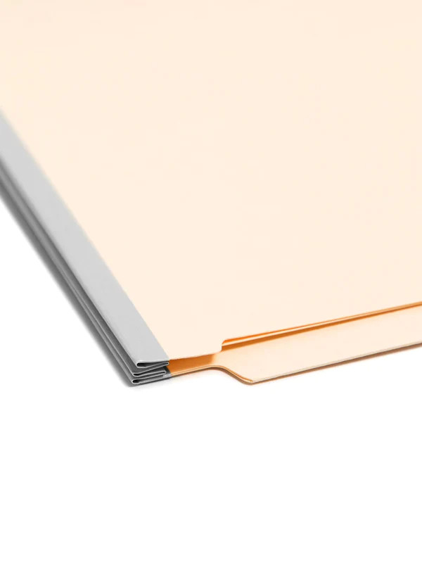 Smead 26835  End Tab Classification File Folder with 2 Dividers -  2" Expansion -  Letter Size - 18 PT. Manila Stock -  Fasteners - 50/Box