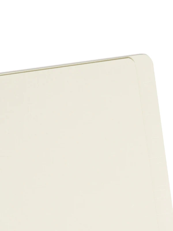 Smead 26820  End Tab Pressboard Classification Folder with SafeSHIELD Fasteners, 3 Dividers, Gray/Green (26820) - Total of 50