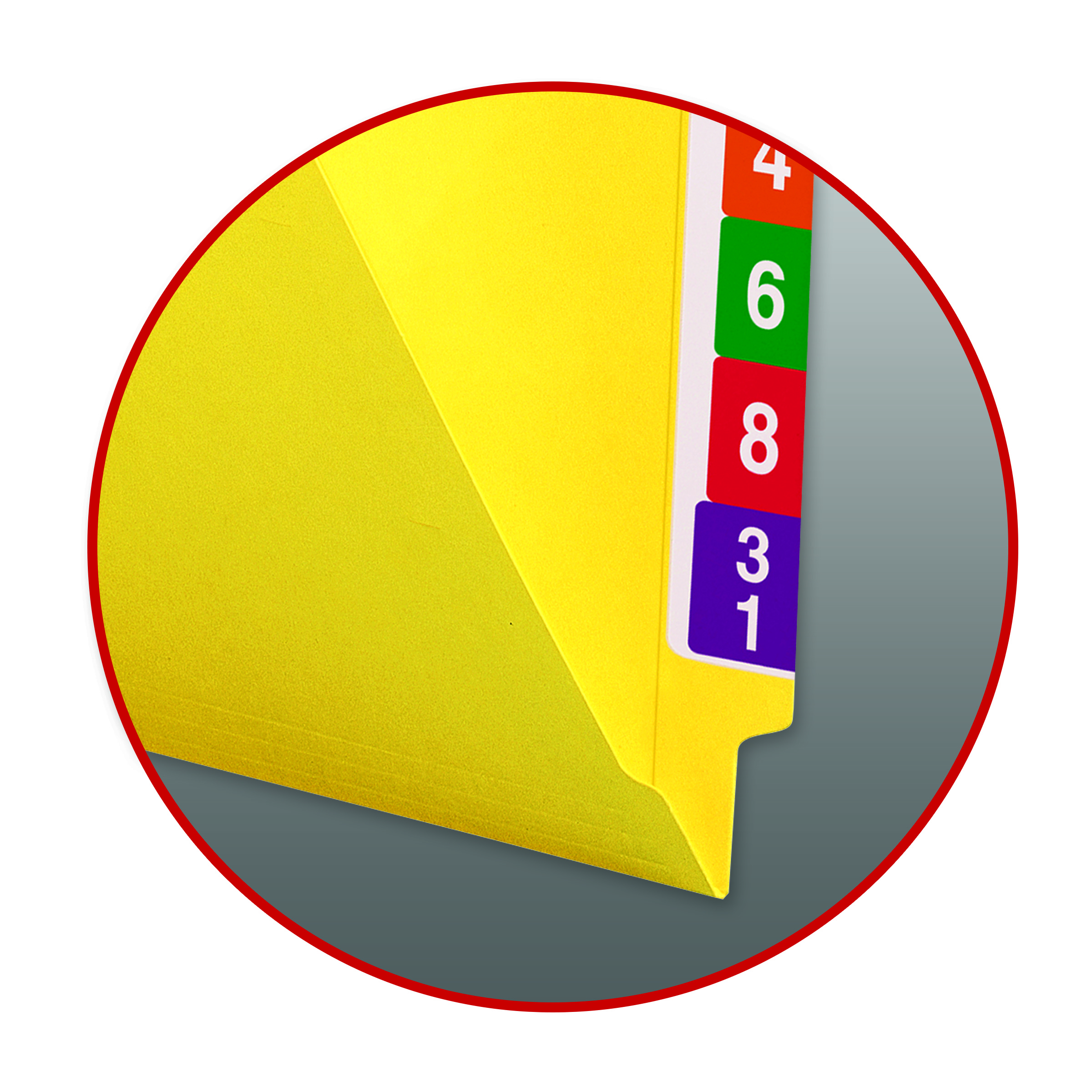 Smead Colored End Tab File Folder, Shelf-Master Reinforced Straight-Cut Tab, Letter Size, Yellow, 100 per Box (25910)