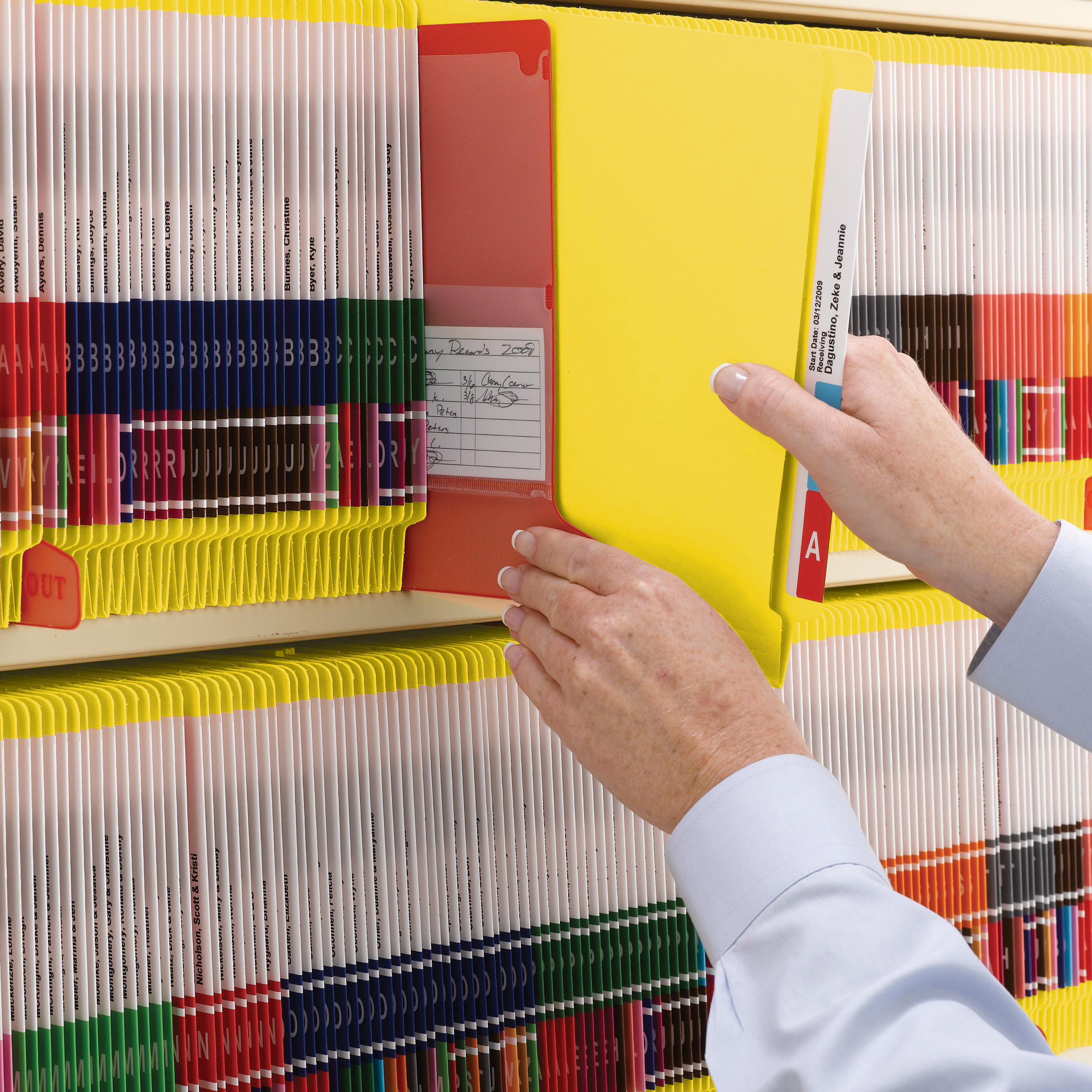 Smead 25940  End Tab Fastener File Folder, Shelf-Master Reinforced Straight-Cut Tab, 2 Fasteners, Letter Size, Yellow,  Total of 250