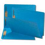 Smead End Tab Fastener File Folder, Shelf-Master Reinforced Straight-Cut Tab, 2 Fasteners, Letter Size, Blue, 50 per Box (25040) - 5 Boxes
