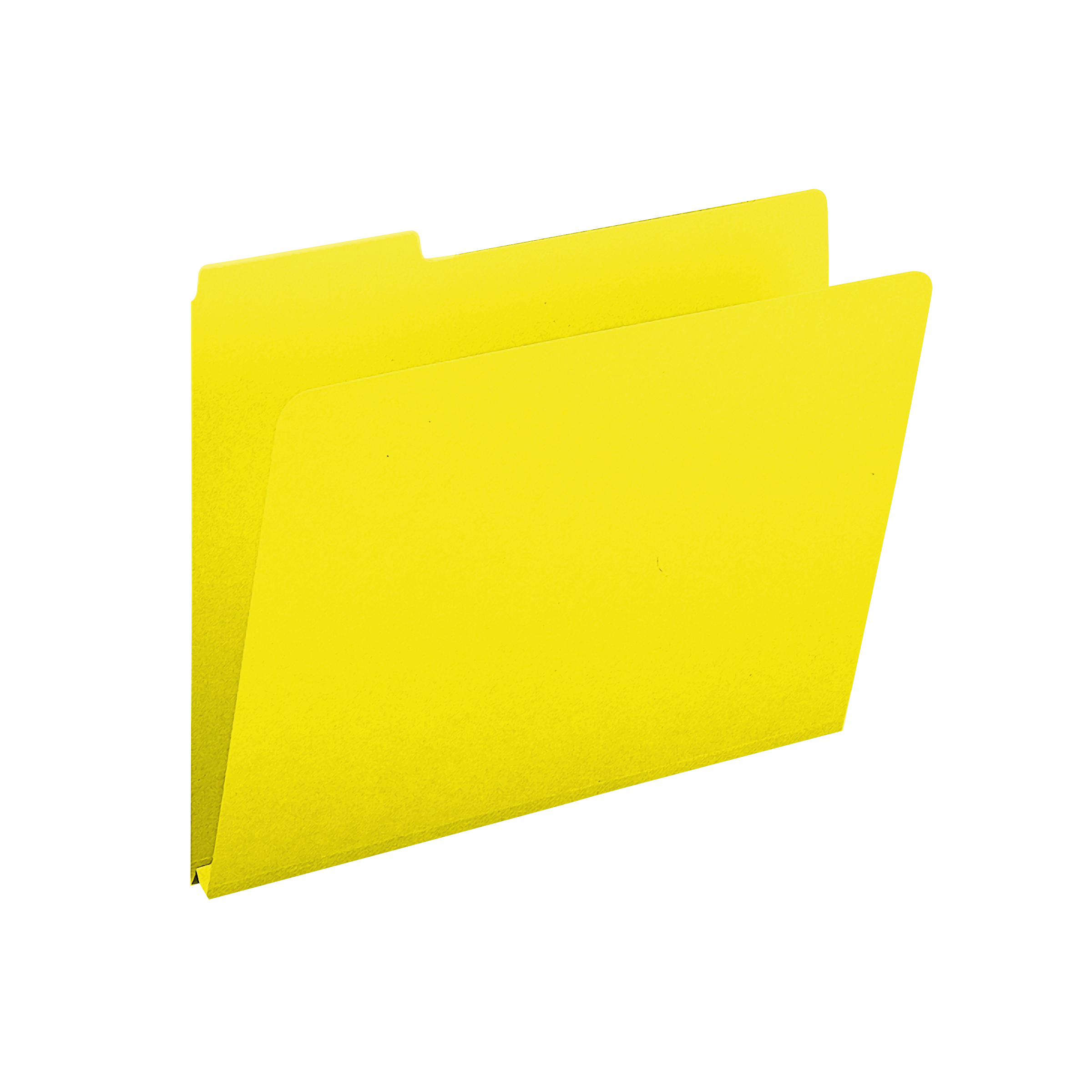 Smead 21562  Pressboard File Folder, 1/3-Cut Tab, 1" Expansion, Letter Size, Yellow, 25 per Box (21562)