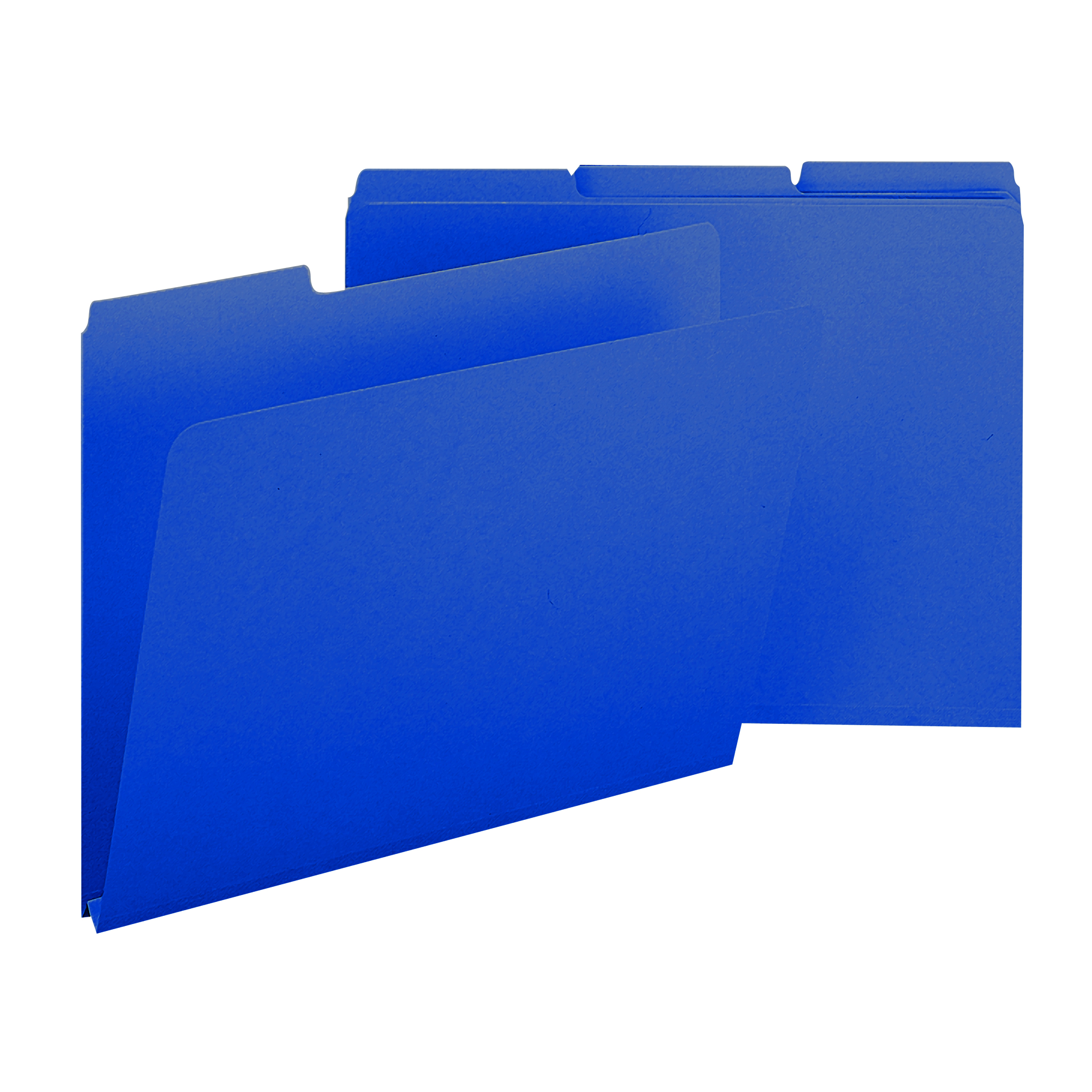 Smead 21541  Pressboard File Folder, 1/3-Cut Tab, 1" Expansion, Letter Size, Dark Blue, 25 per Box (21541)
