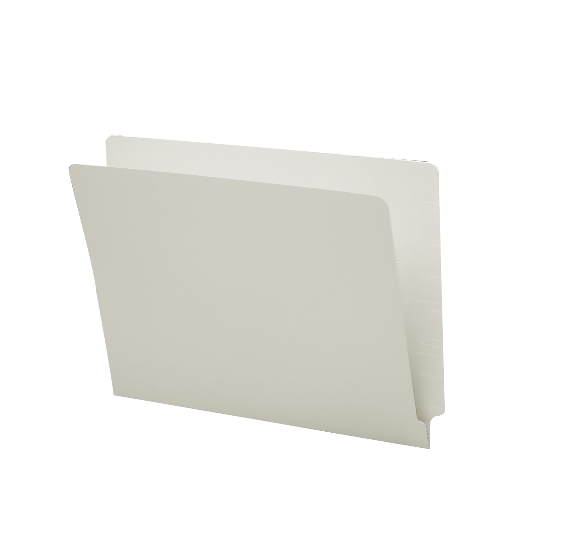Smead 25310  Colored End Tab File Folder, Shelf-Master Reinforced Straight-Cut Tab, Letter Size, Gray, 100 per Box (25310)