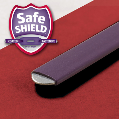 Smead 19936  Pressboard File Folder with SafeSHIELD Fasteners, 2 Fasteners, 1/3-Cut Tab, 2" Expansion, Legal Size, Bright Red, 25 per Box (19936)