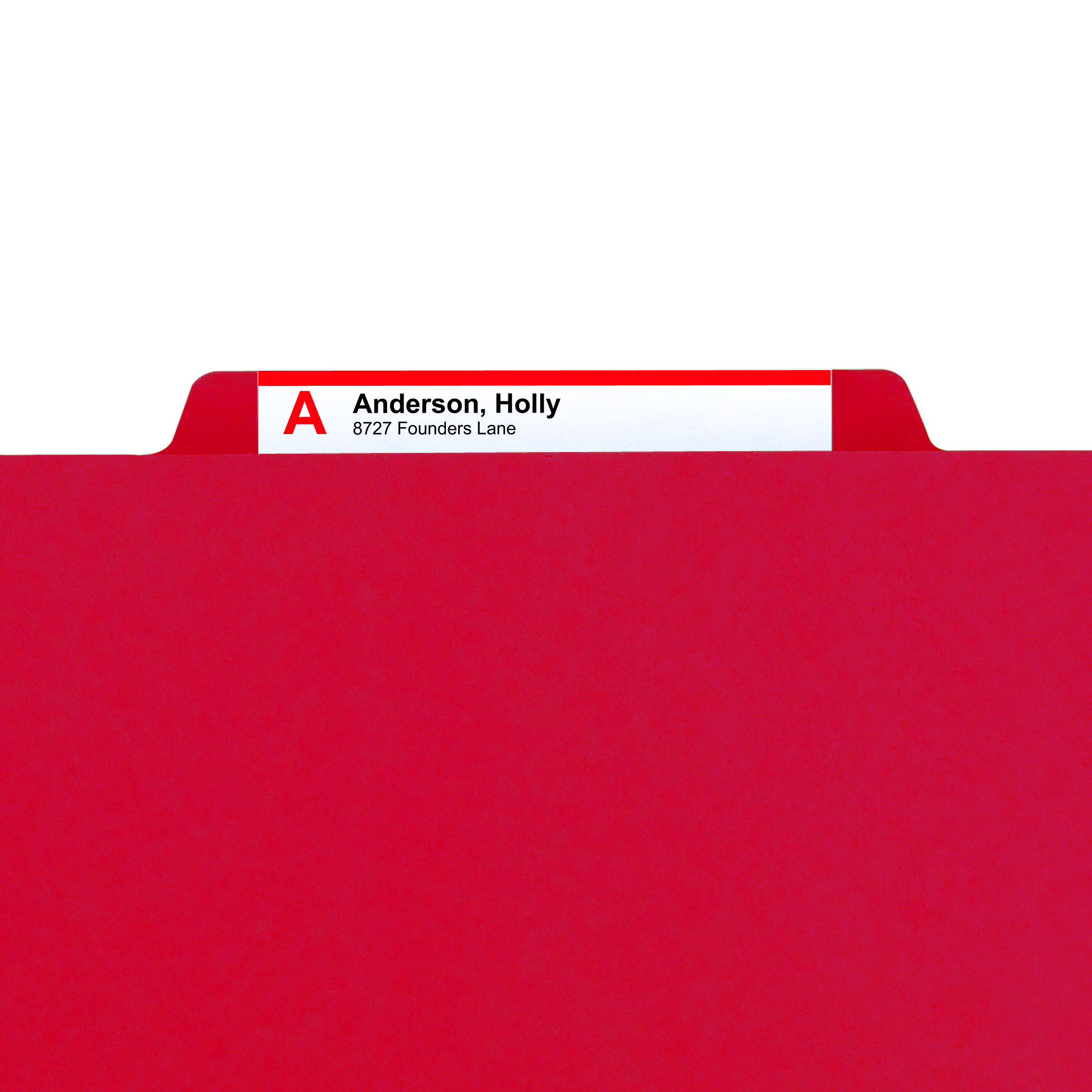 Smead 19936  Pressboard File Folder with SafeSHIELD Fasteners, 2 Fasteners, 1/3-Cut Tab, 2" Expansion, Legal Size, Bright Red, 25 per Box (19936)