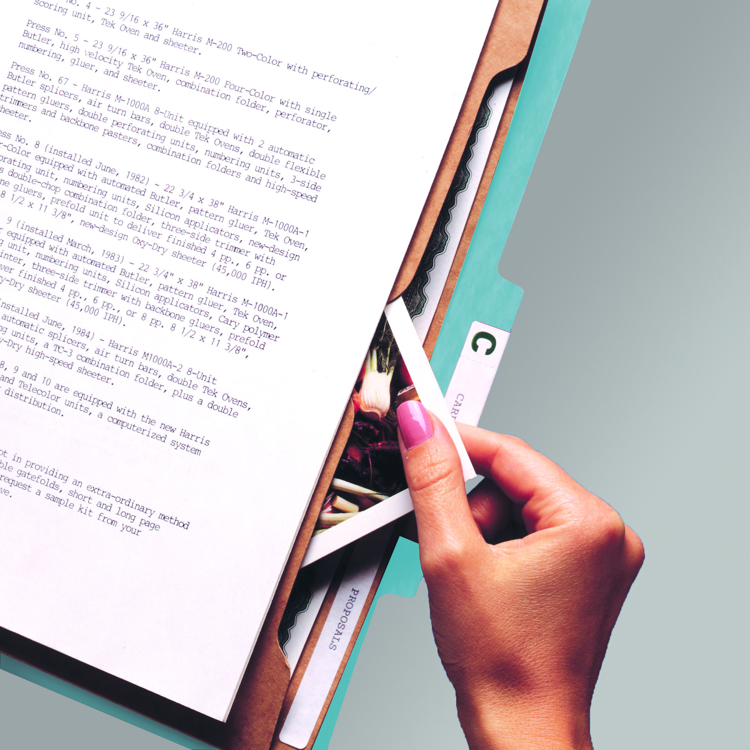 Smead 19081  Pressboard Classification File Folder with Wallet Divider and SafeSHIELD Fasteners, 2 Dividers, Legal Size, Blue (19081)