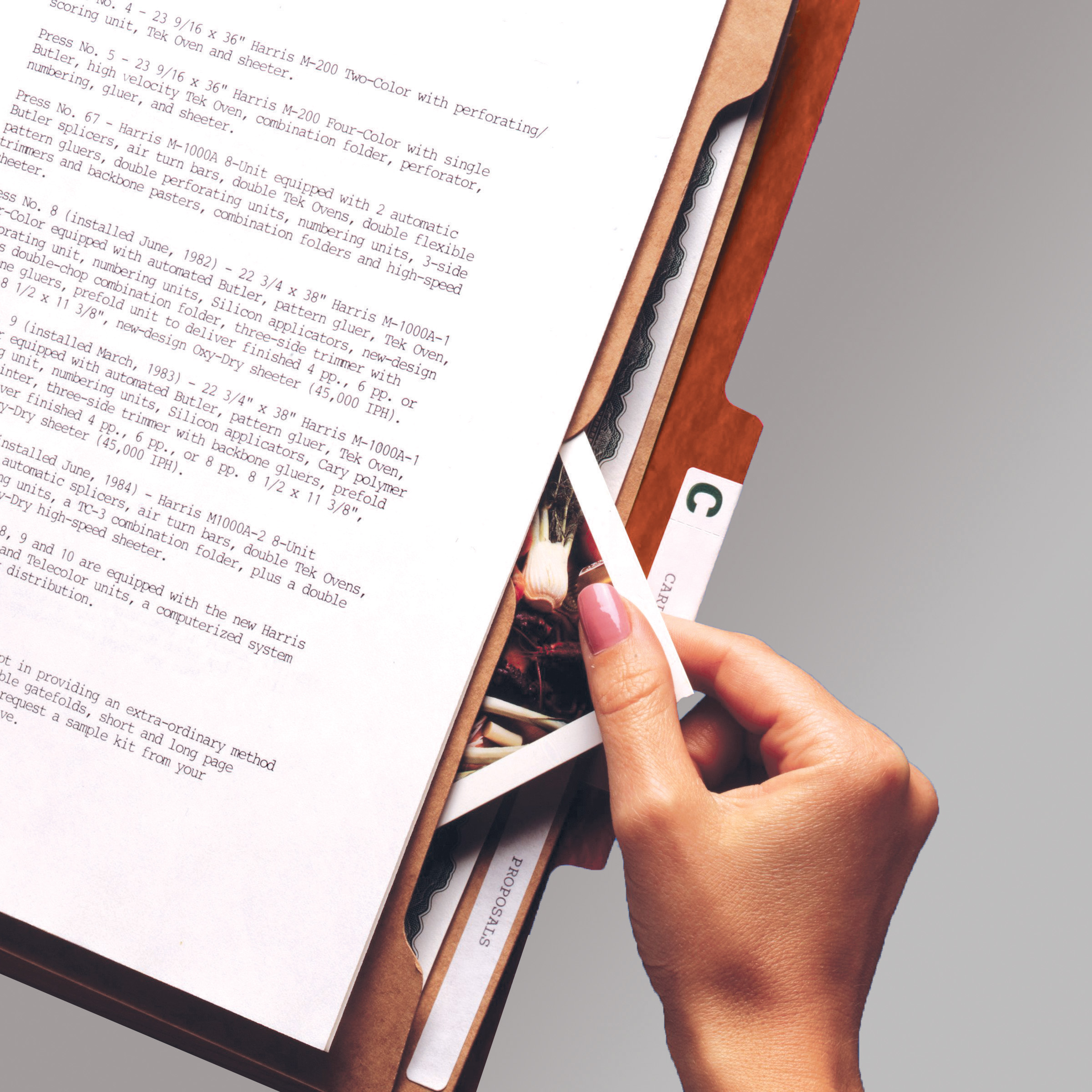 Smead 19079  Pressboard Classification File Folder with Wallet Divider and SafeSHIELD Fasteners, 2 Dividers, Legal Size, Red (19079)