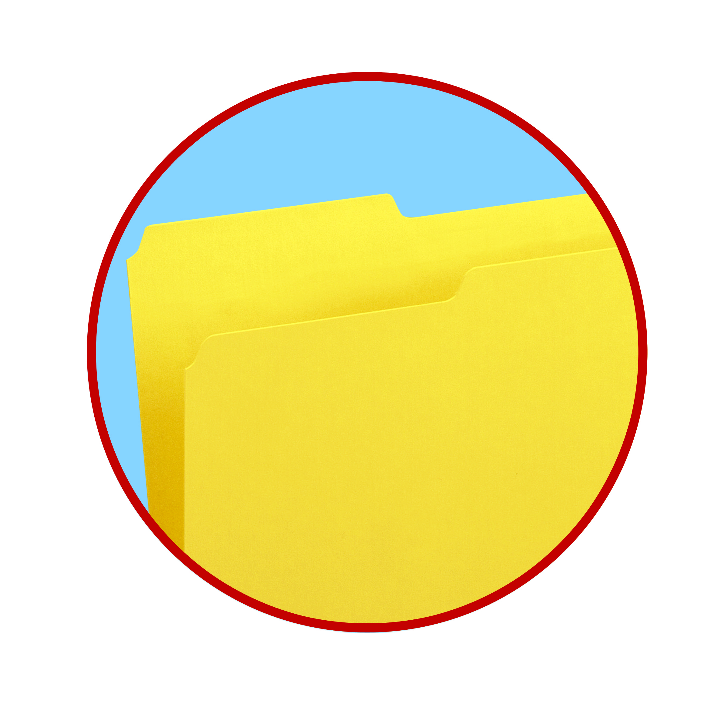 Smead 17934 LEGAL SIZE YELLOW File Folder, Reinforced 1/3-Cut Tab, Yellow, Total of 500