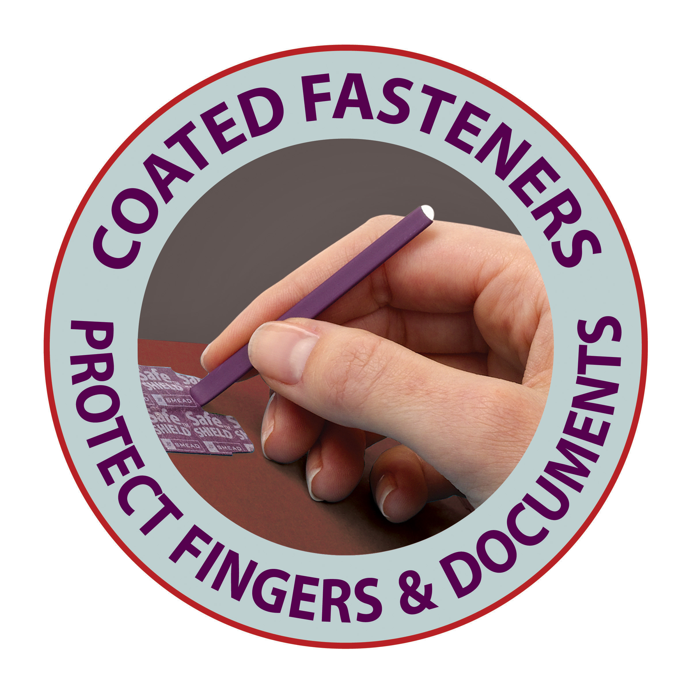 Smead 19075  Pressboard Classification File Folder with SafeSHIELD Fasteners, 2 Dividers, 2" Expansion, Legal Size, Red, Total of 50