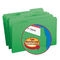 Smead 17134  LEGAL SIZE GREEN File Folder, Reinforced 1/3-Cut Tab, Green, Total of 500