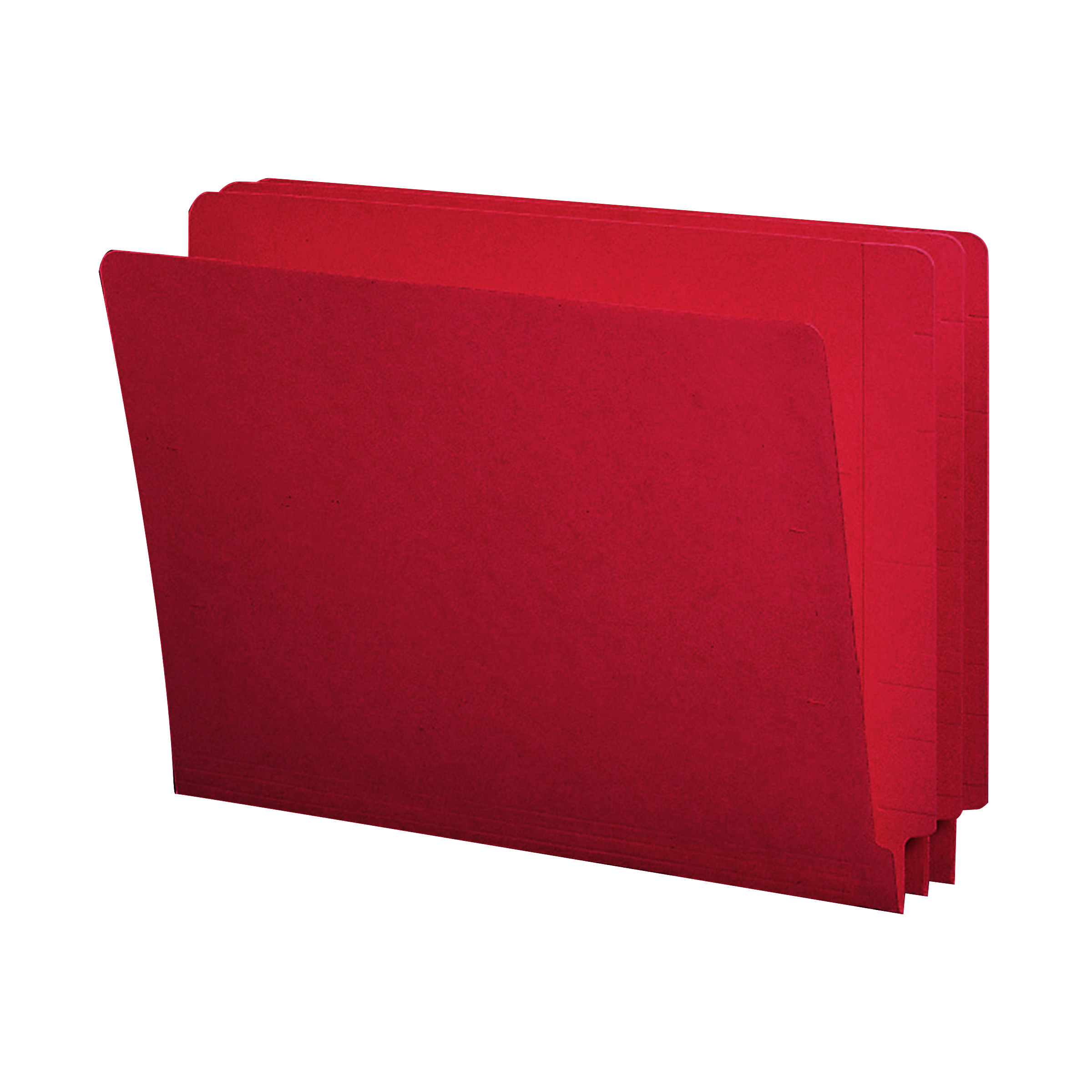 Smead 25710  Colored End Tab File Folder, Shelf-Master Reinforced Straight-Cut Tab, Letter Size, Red, 100 per Box (25710)