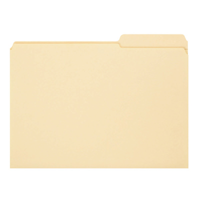 Smead 15386  Guide Height File Folder, Reinforced 2/5-Cut Tab Right Position, Legal Size, Manila, 100 Per Box (15386)