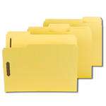 Smead 14939  Pressboard Fastener File Folder with SafeSHIELD Fasteners, 2 Fasteners, 1/3-Cut Tab, 2" Expansion, Letter Size, Yellow (14939) - Total of 125