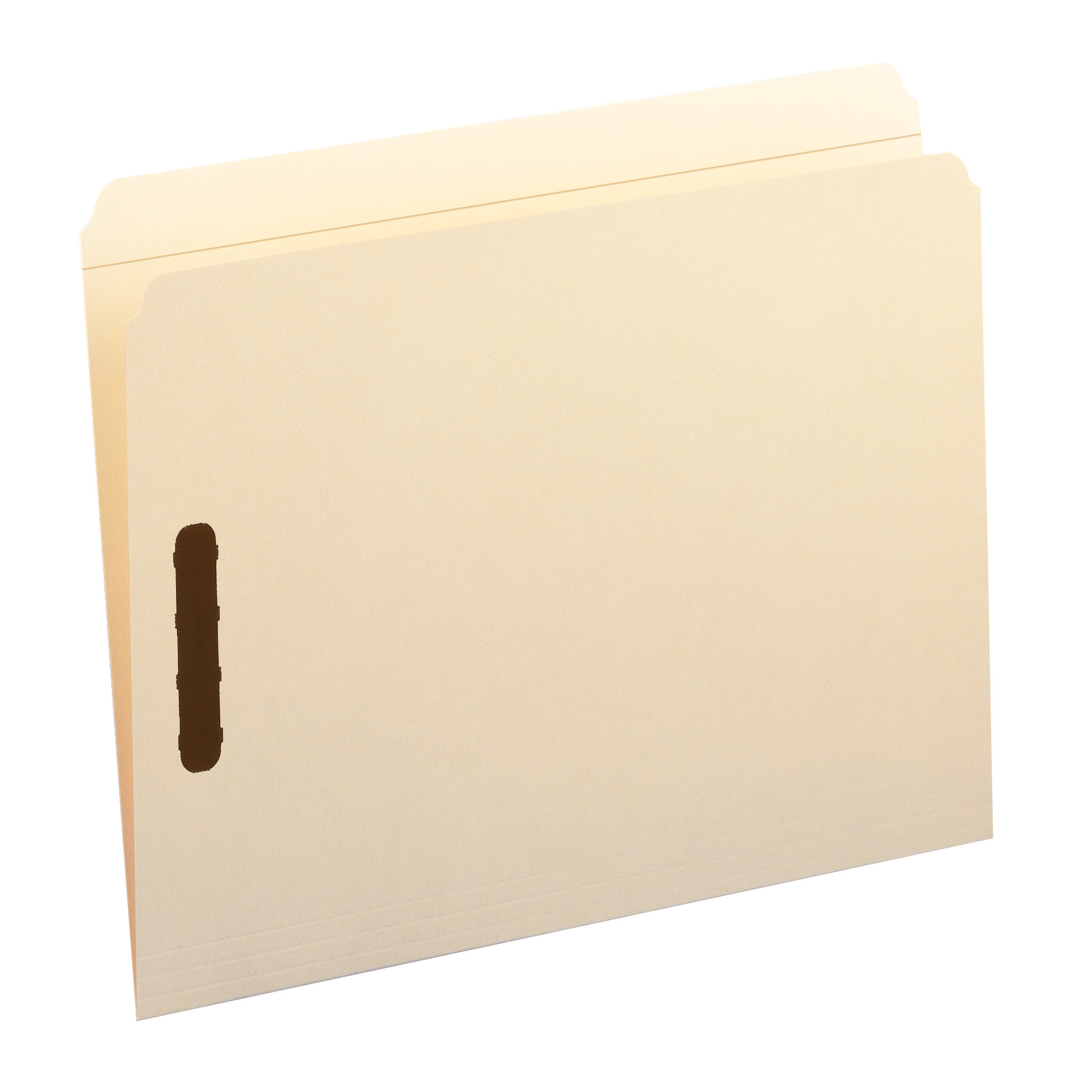 Smead 14513  Fastener File Folder, 2 Fasteners in Positions 1 & 3, Reinforced Straight-Cut Tab, Letter Size, 11 Pt. Manila (14513) - Carton of 250