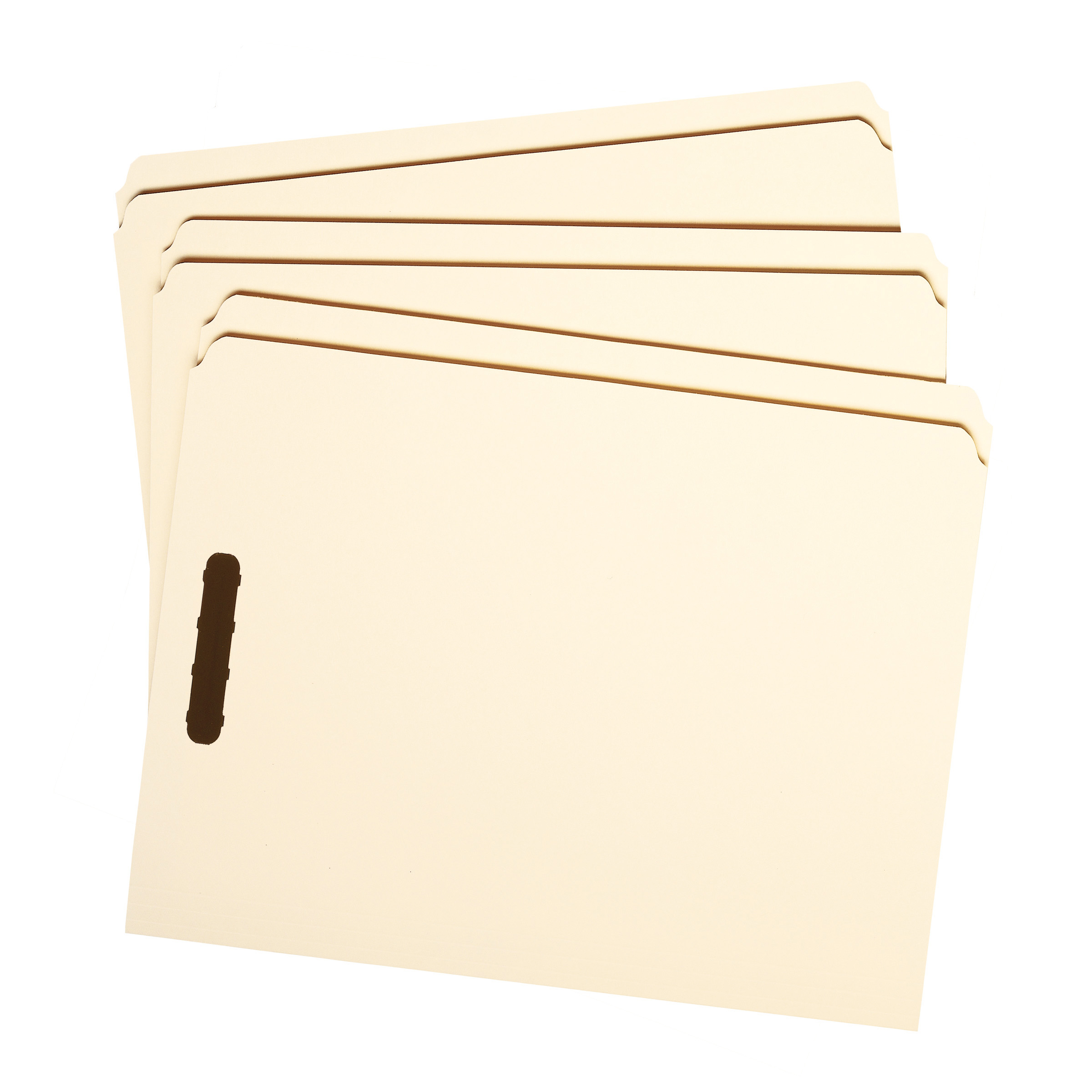 Smead 14513  Fastener File Folder, 2 Fasteners in Positions 1 & 3, Reinforced Straight-Cut Tab, Letter Size, 11 Pt. Manila (14513) - Carton of 250