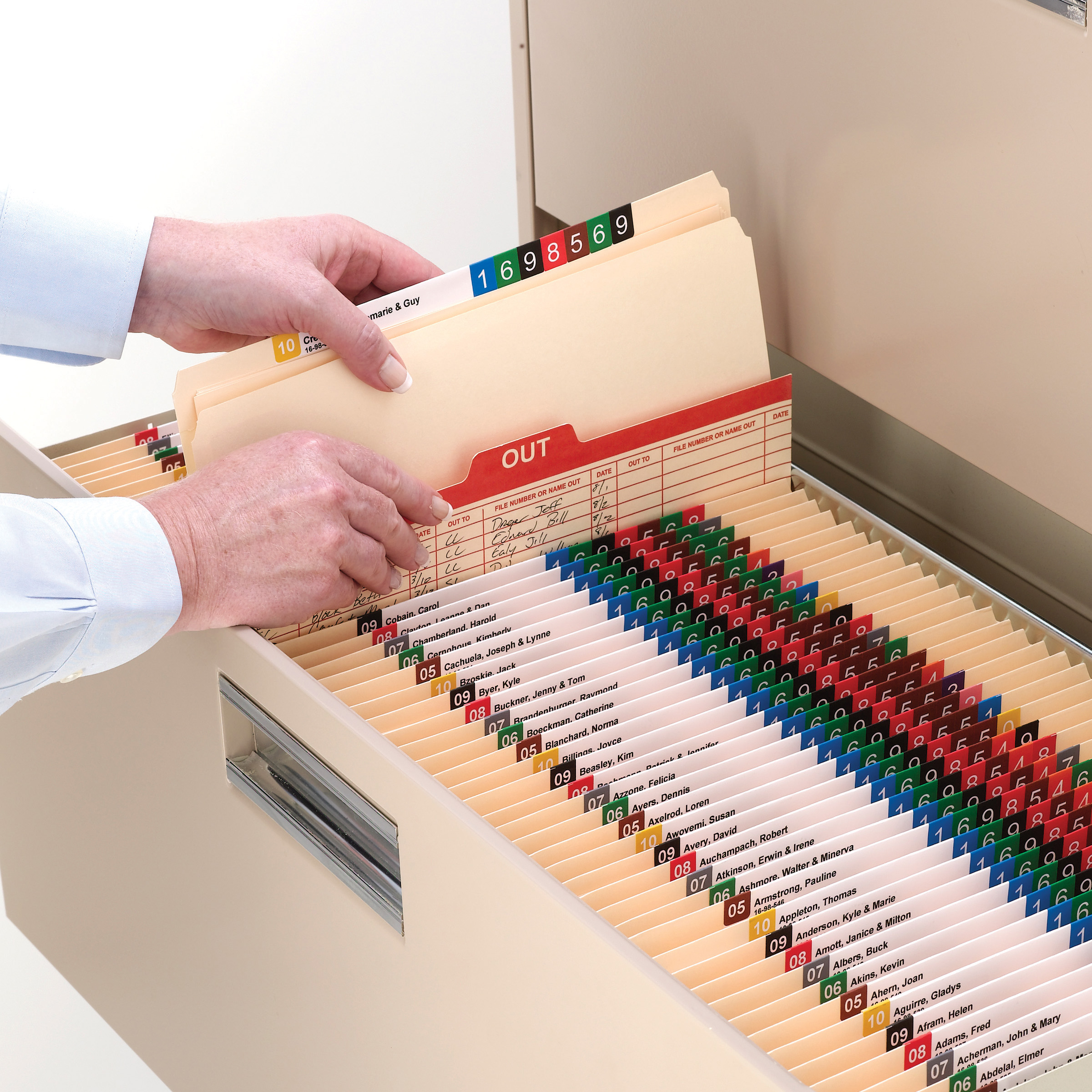 Smead 14513  Fastener File Folder, 2 Fasteners in Positions 1 & 3, Reinforced Straight-Cut Tab, Letter Size, 11 Pt. Manila (14513) - Carton of 250