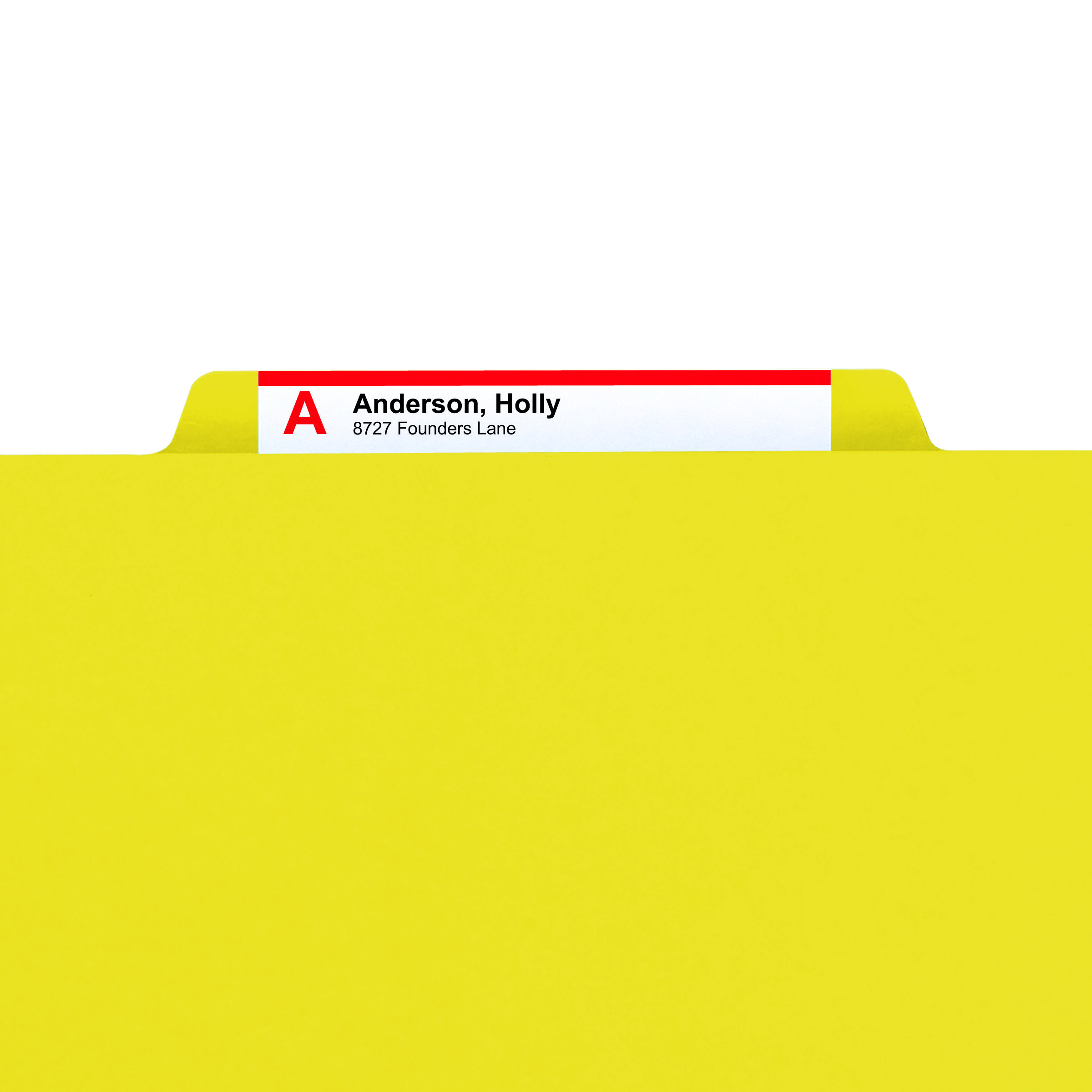 Smead 14098  Pressboard Classification File Folder with SafeSHIELD Fasteners, 3 Dividers, 3" Expansion, Letter Size, Yellow (14098)