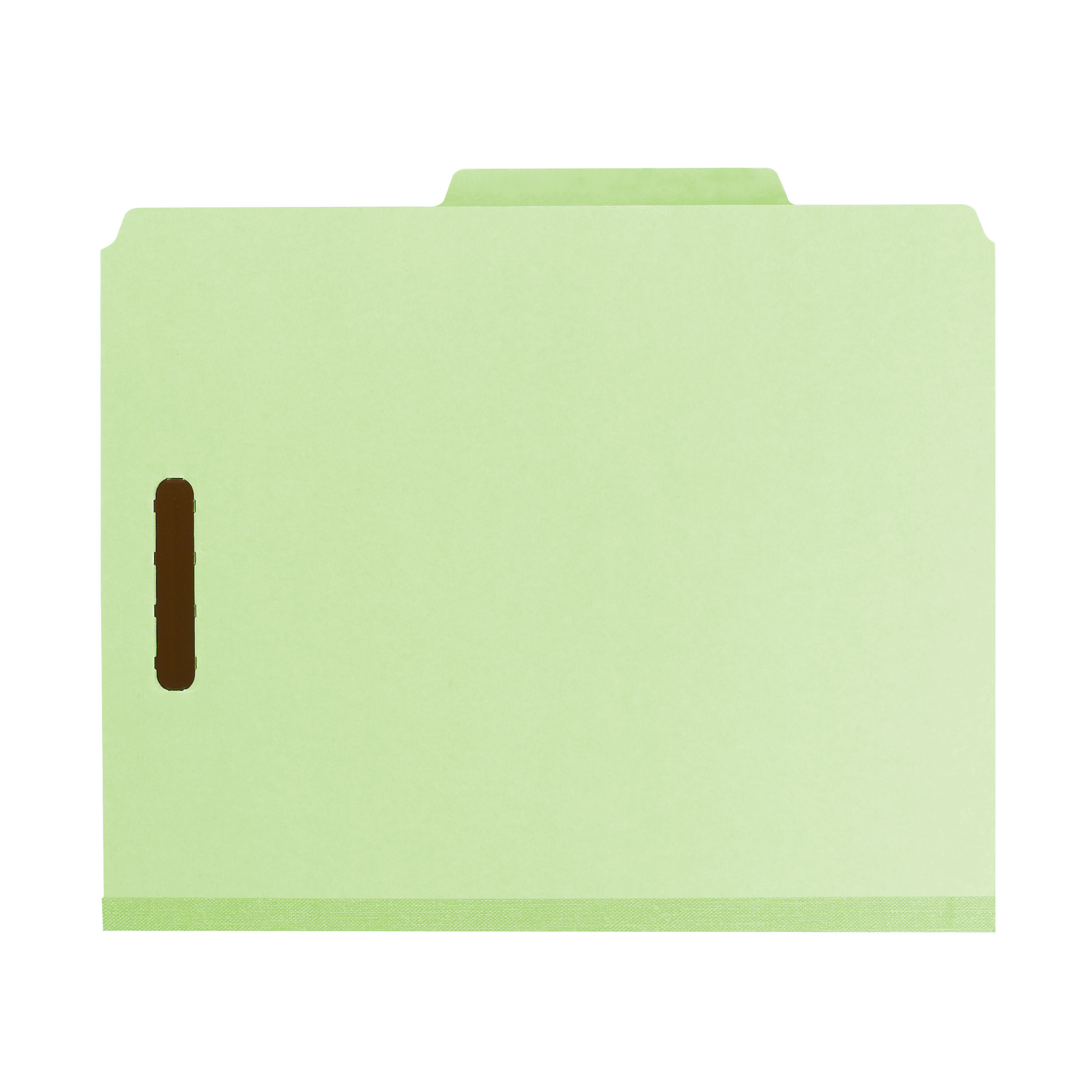 Smead 14093  100% Recycled Pressboard Classification File Folder, 3 Dividers, 3" Expansion, Letter Size, Gray/Green (14093)