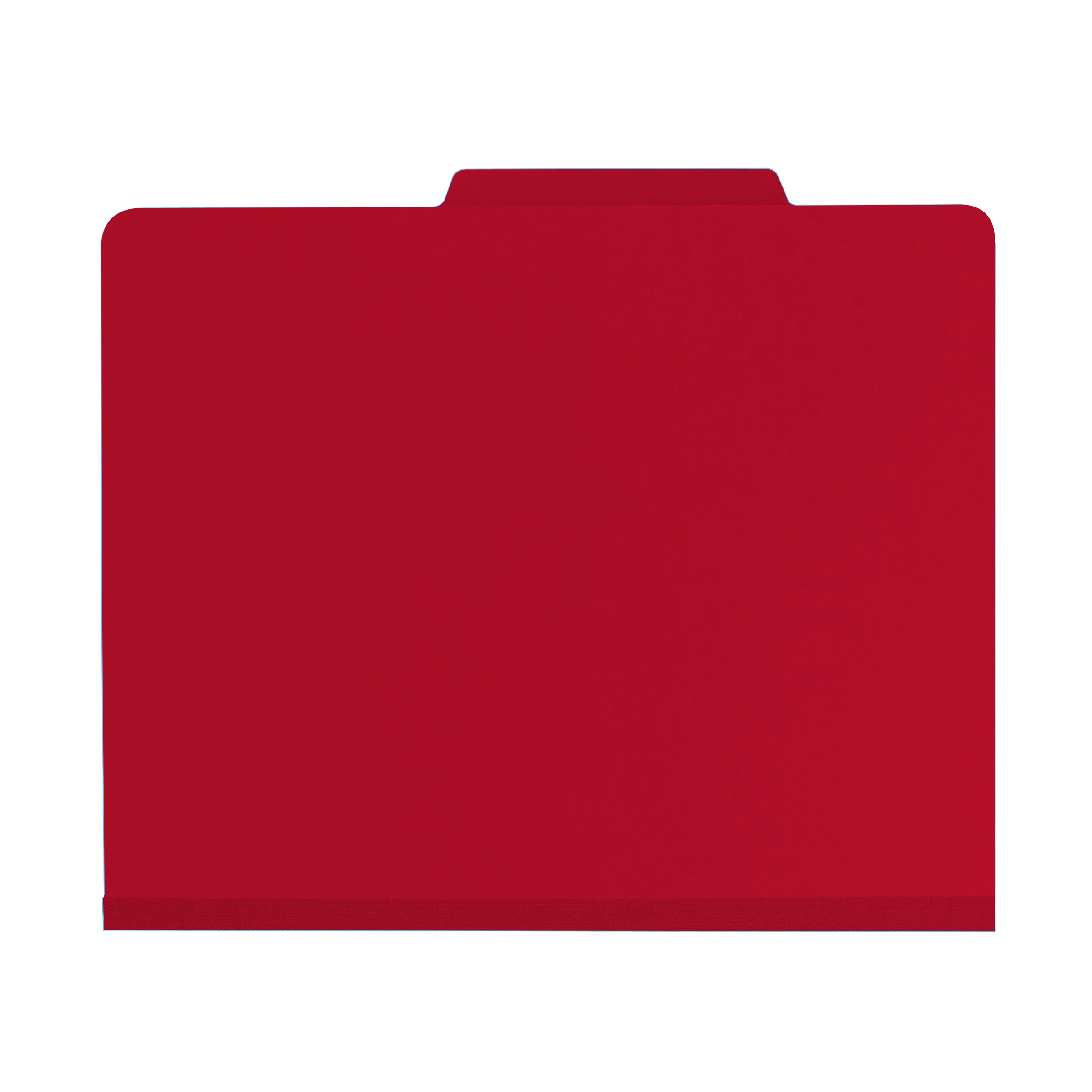 Smead 14003  Classification File Folder, 2 Divider, 2" Expansion, Letter Size, Red, Total of 50
