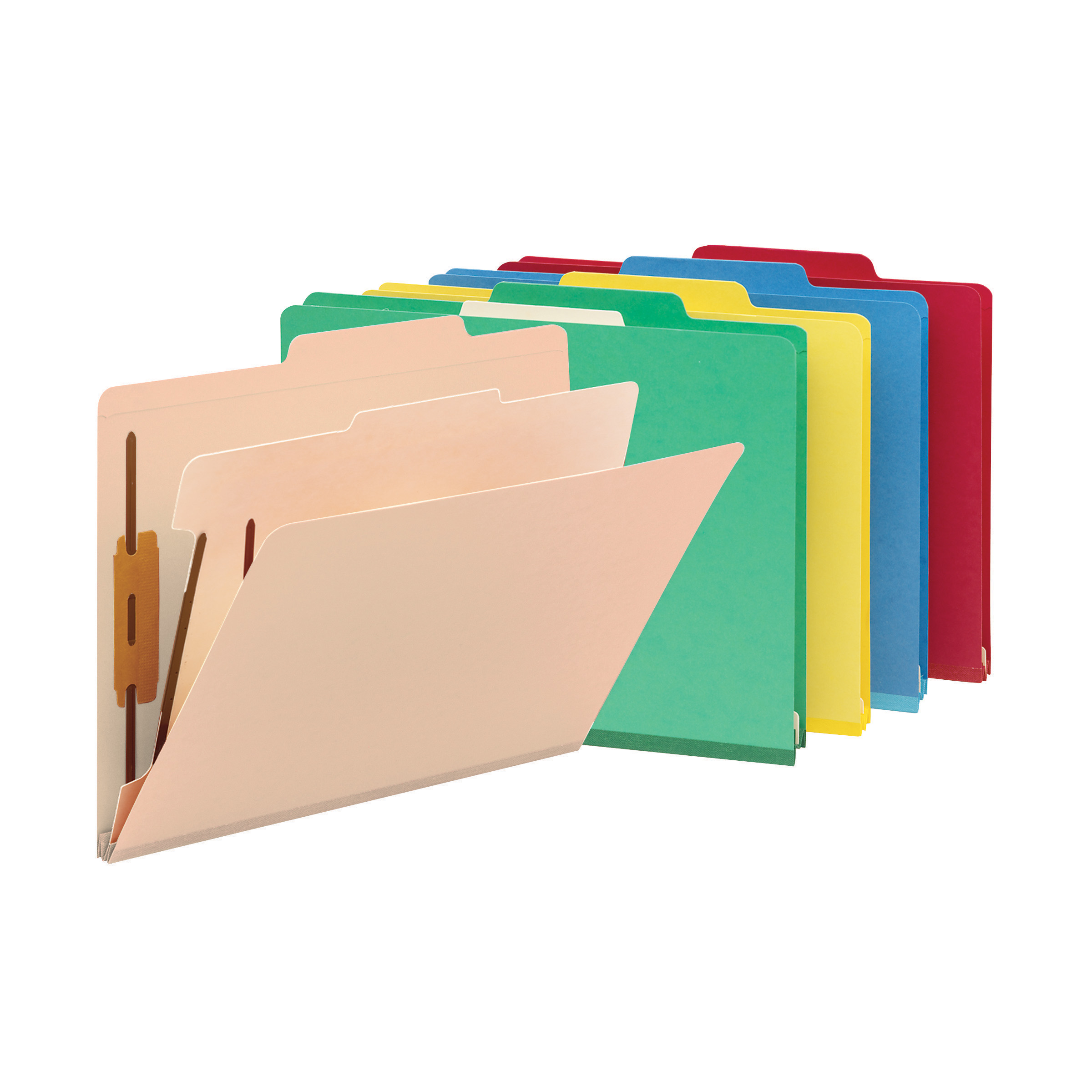 Smead 13701  Classification File Folder, 1 Divider, 2" Expansion, Letter Size, Blue, Total of 50