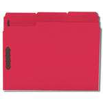 Smead 12740  Fastener File Folder, 2 Fasteners, Reinforced 1/3-Cut Tab, Letter Size, Red,  Total of 250
