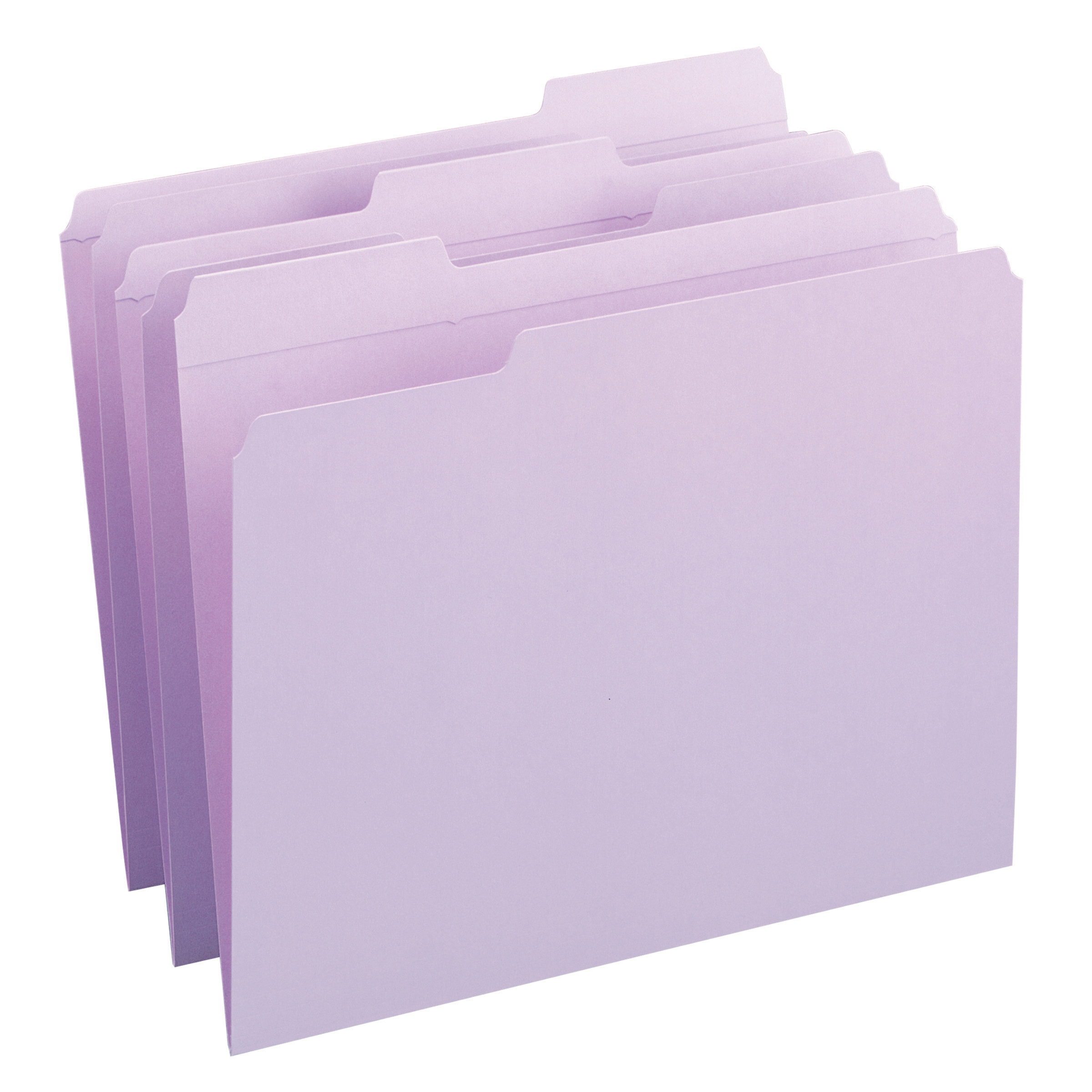 Smead 12434  File Folder, Reinforced 1/3-Cut Tab, Letter Size, Lavender, Total of 500