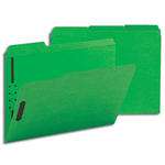Smead 12140  Fastener File Folder, 2 Fasteners, Reinforced 1/3-Cut Tab, Letter Size, Green,  Total of 250