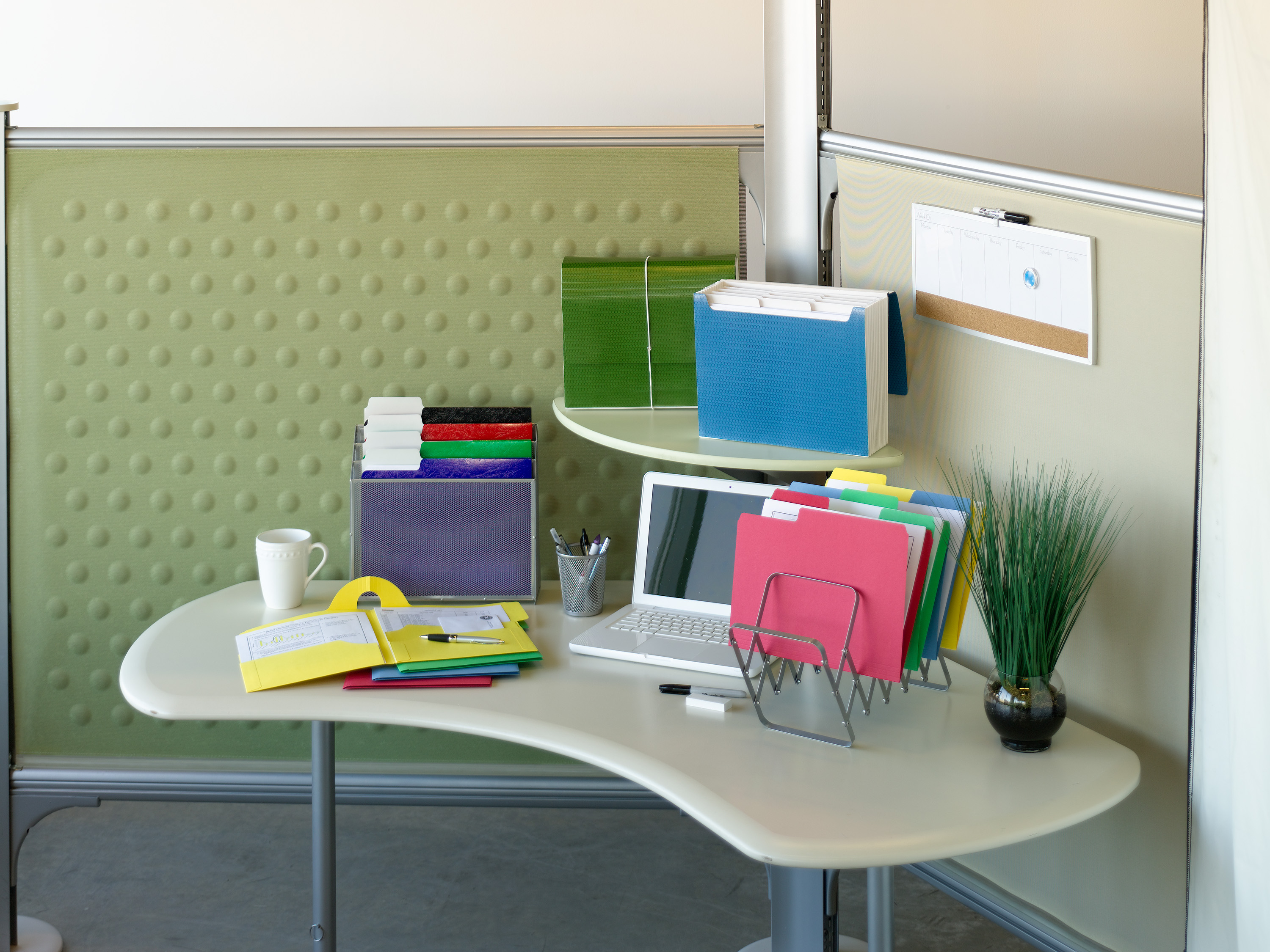 Smead 11905  3-in-1 SuperTab Section Folder, 1/3-Cut Oversized Tab, Letter Size, Assorted Colors, Carton of 120