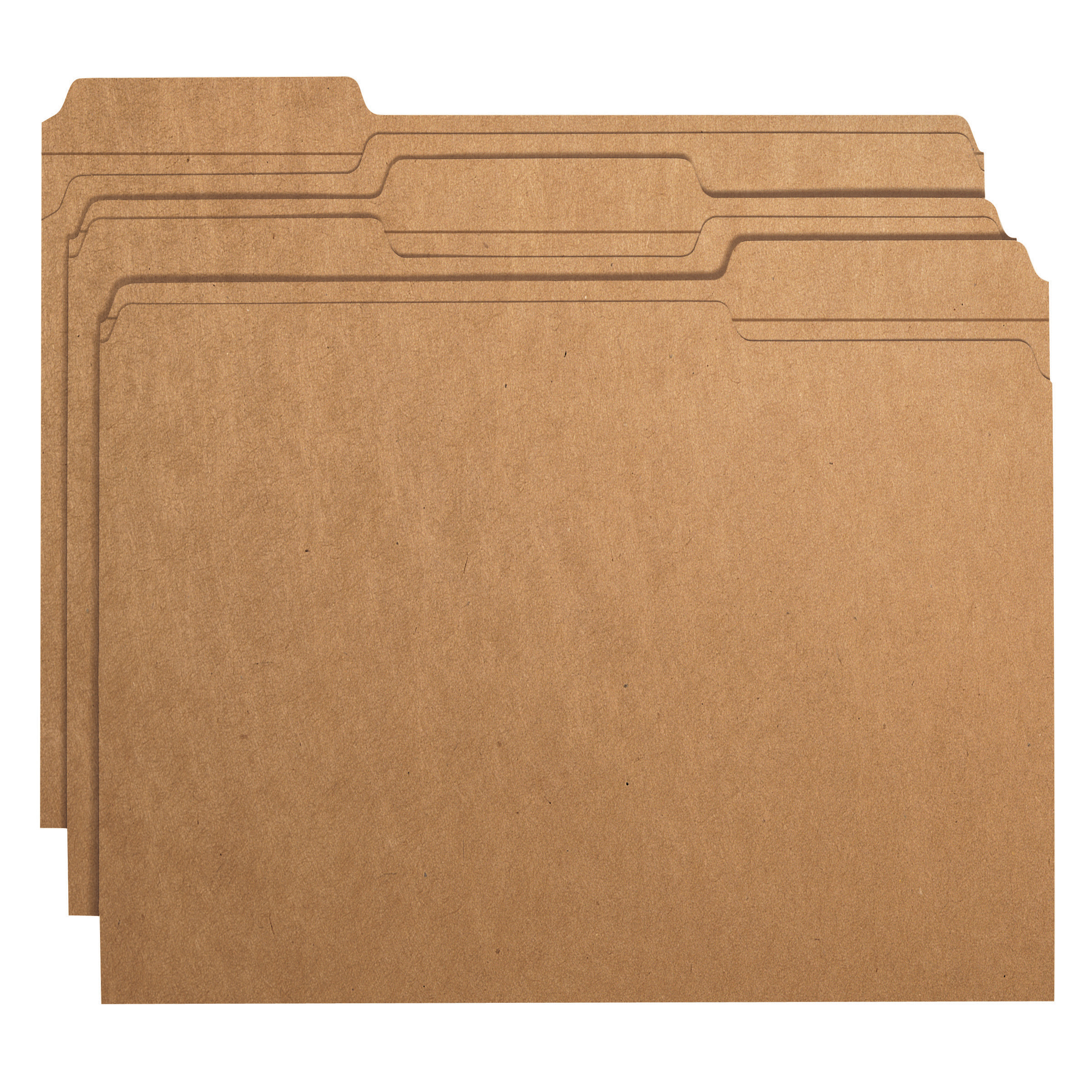 Smead 10734  Folder, Reinforced 1/3-Cut Tab, Letter Size, Kraft,  Carton of 500