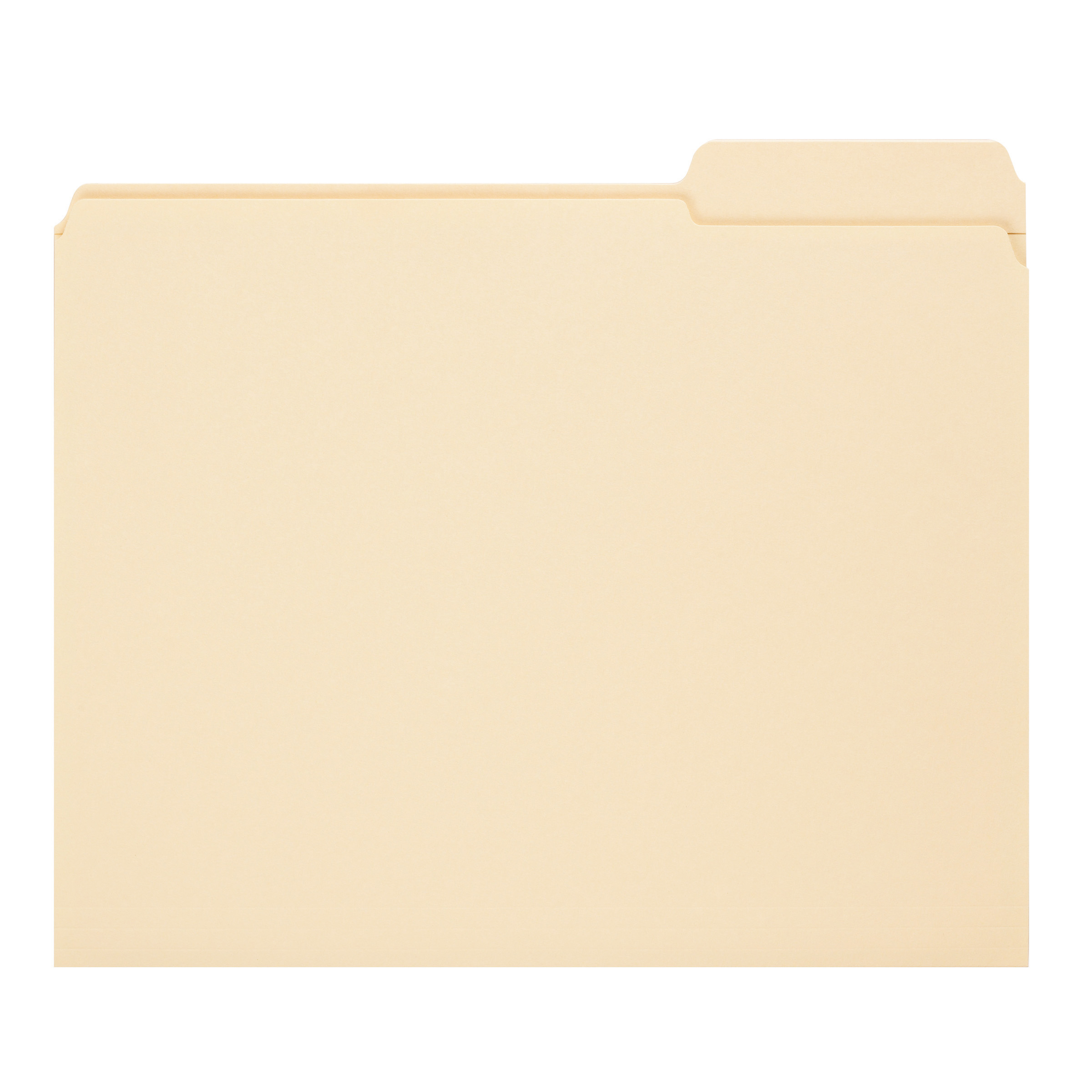 Smead 10337  Top Tab File Folders, Reinforced 1/3-Cut Tab in Right Position Only, Letter Size, 11 Pt. Manila,  Total of 500