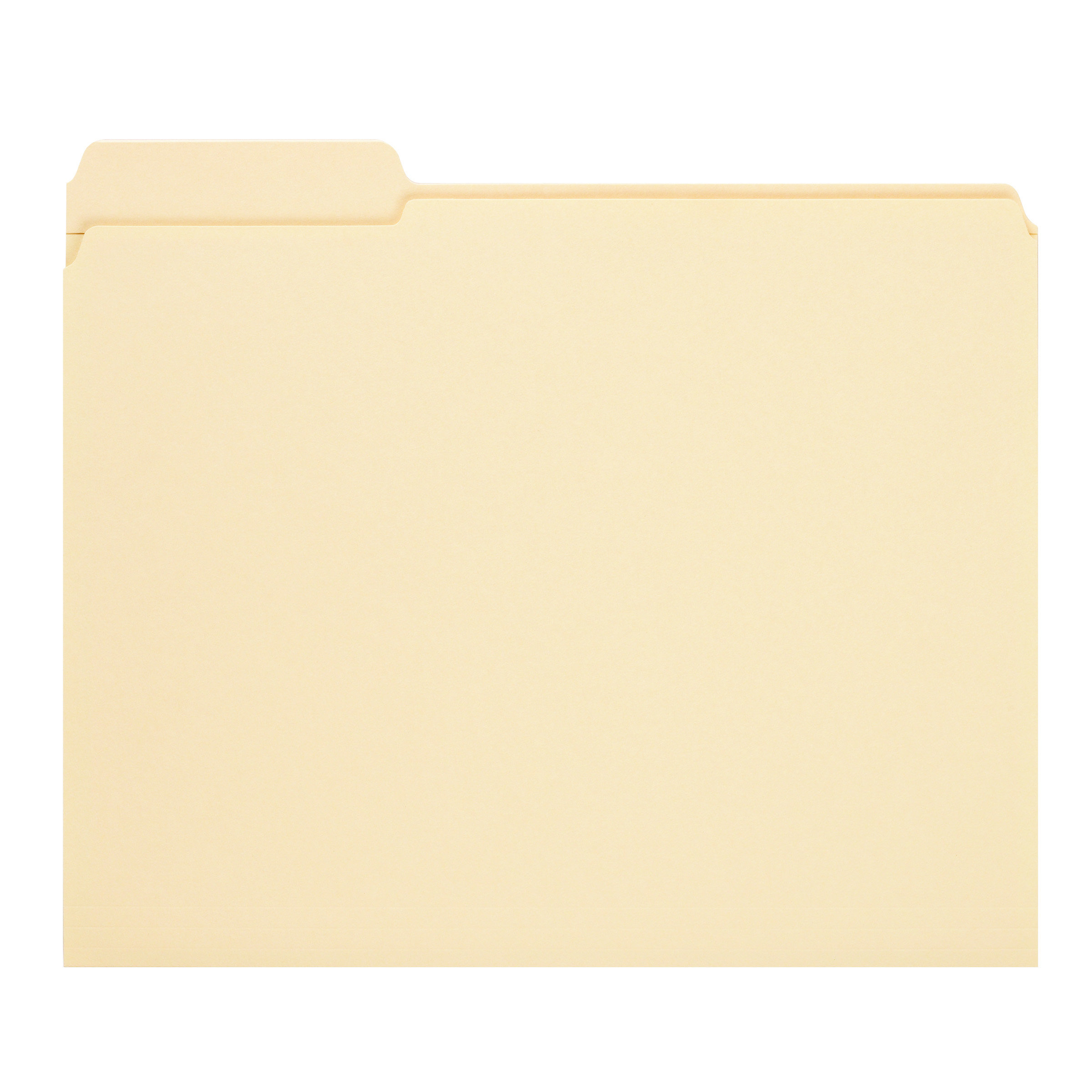 Smead 10335 Top Tab File Folders, Reinforced 1/3-Cut Tab in Left Position Only, Letter Size, 11 Pt. Manila,  Total of 500