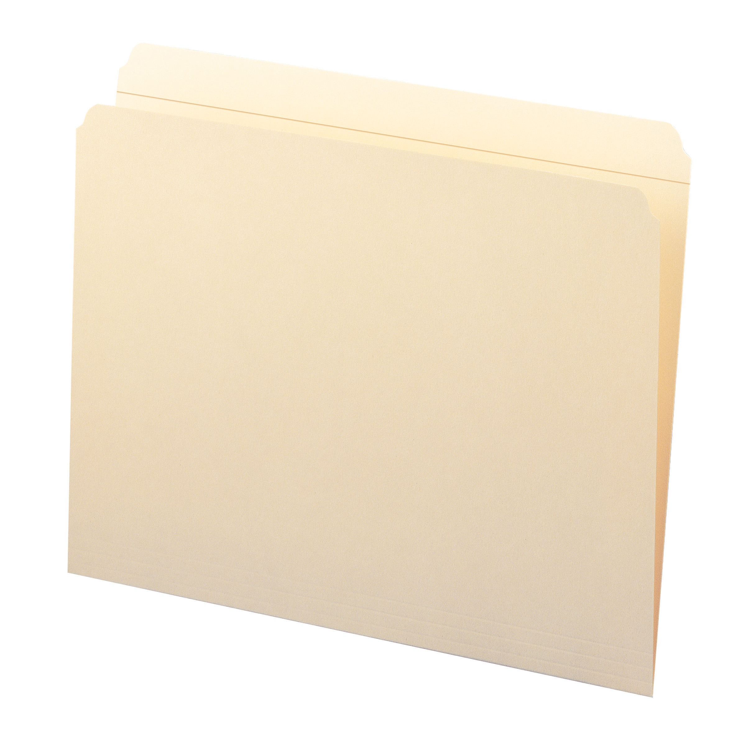 Smead 10310  File Folder, Reinforced Straight-Cut Tab, Letter Size, 11 Pt. Manila,  Carton of 500