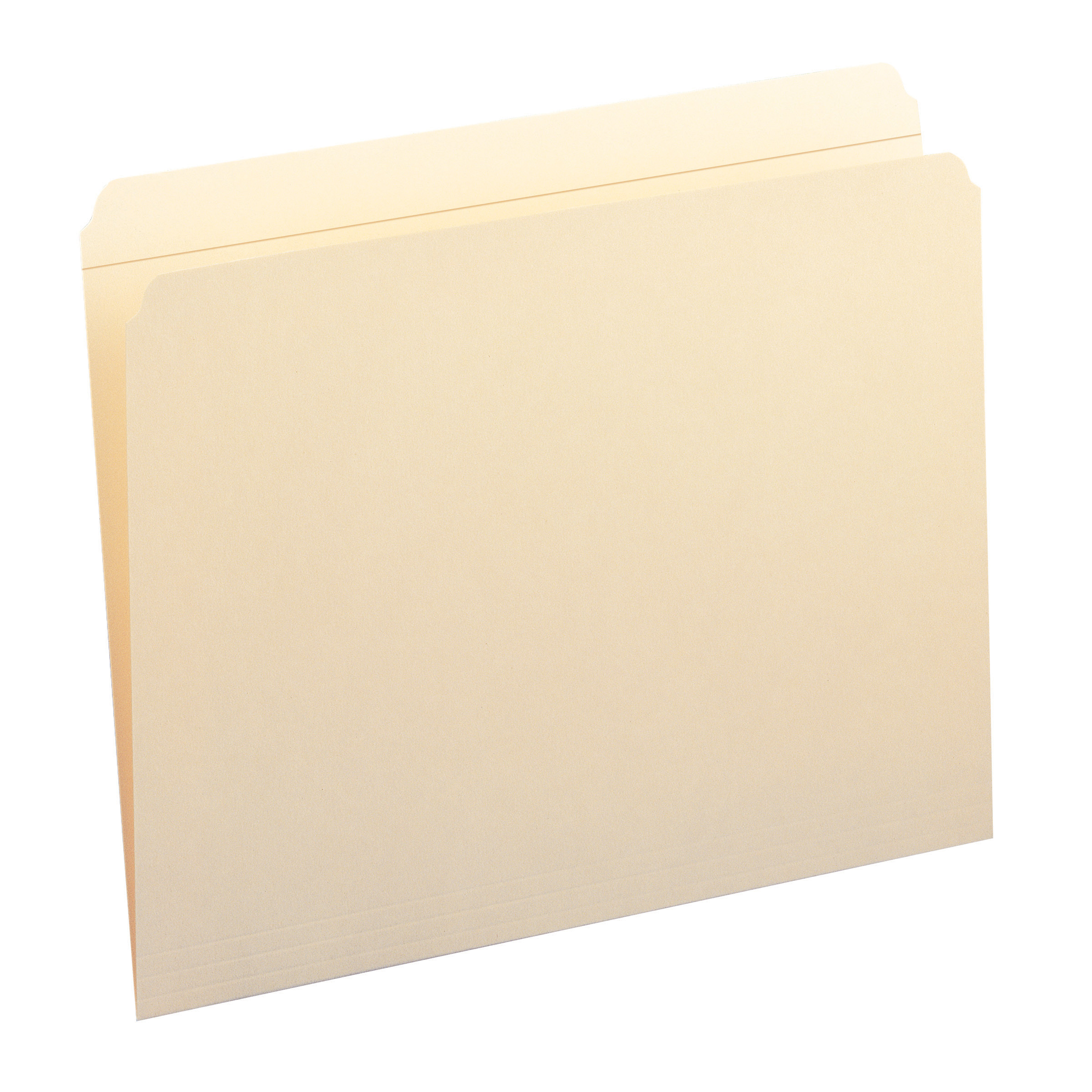 Smead 10310  File Folder, Reinforced Straight-Cut Tab, Letter Size, 11 Pt. Manila,  Carton of 500