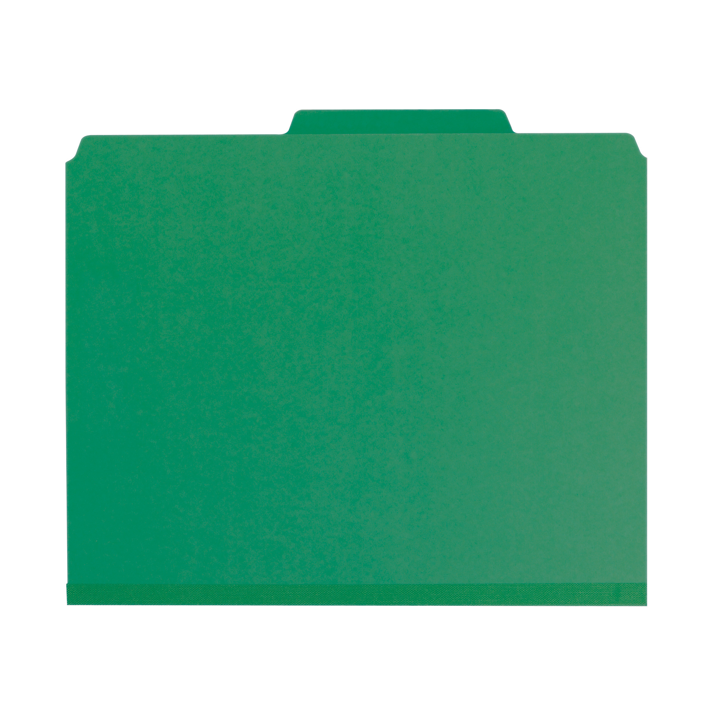 Smead 13733  Pressboard Classification File Folder with SafeSHIELD Fasteners, 1 Divider, 2" Expansion, Letter Size, Green, 10 per Box (13733)