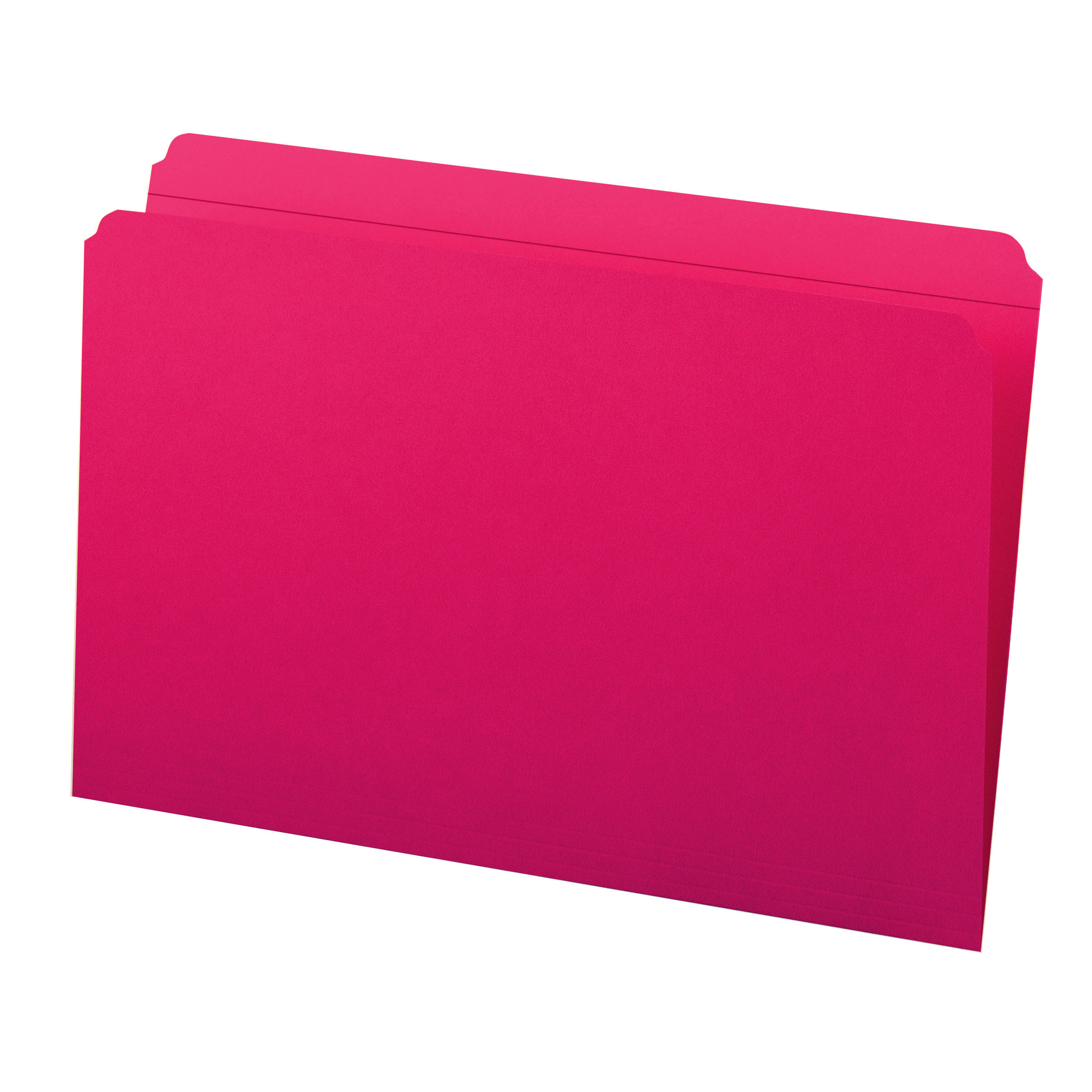 Smead 17710  File Folder, Reinforced Straight-Cut Tab, Legal Size, Red, 100 per Box (17710)
