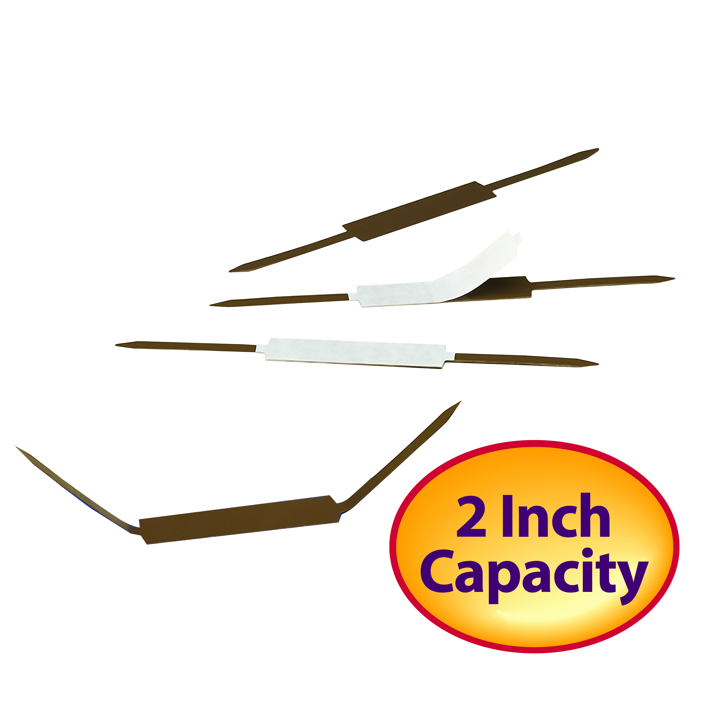 Smead 68220  Self-Adhesive Fastener, 2" Capacity, Brown, 100 per Box (68220)