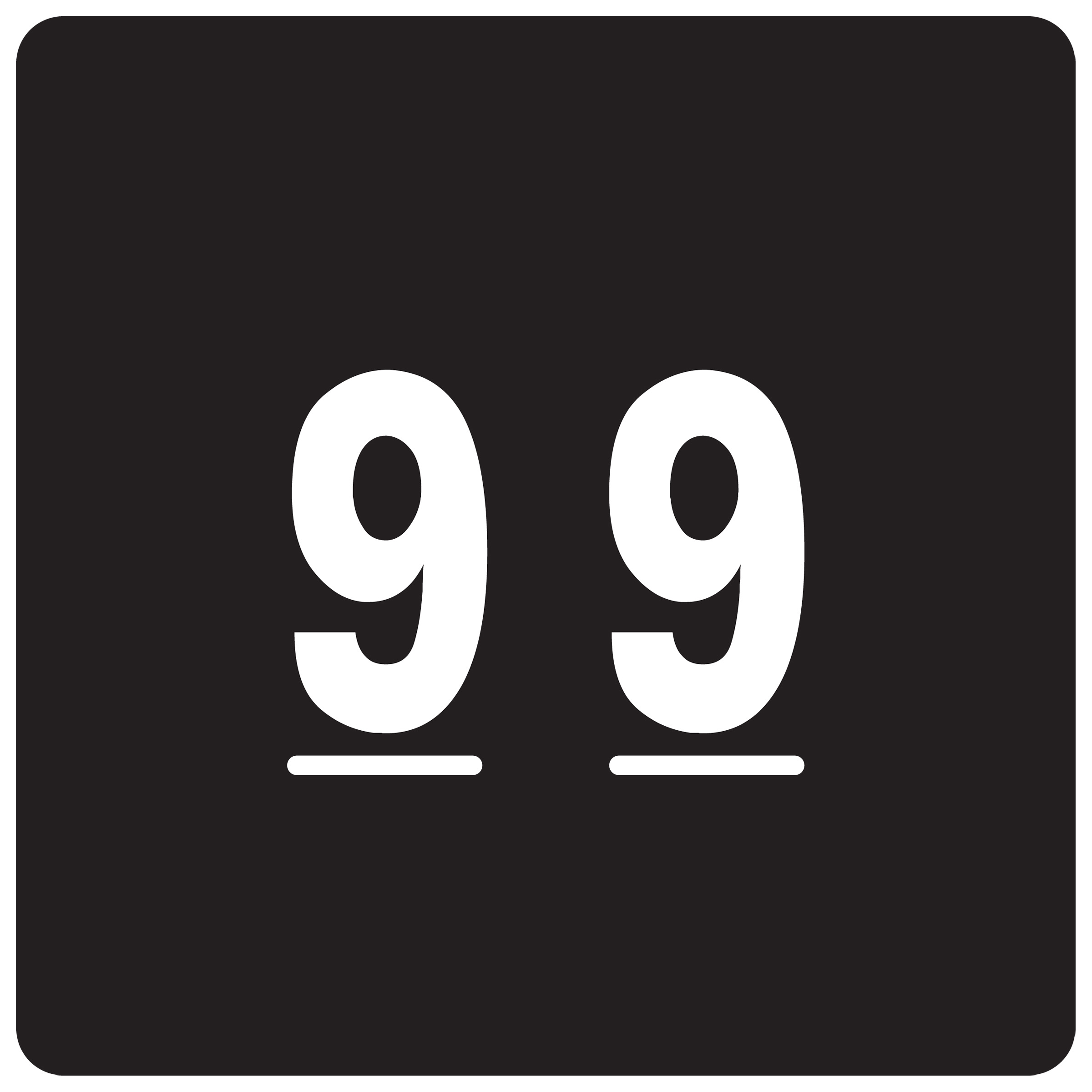 Smead 67429  DCC Color-Coded Numeric Label, 9, Label Roll, Black, 250 labels per Roll (67429)