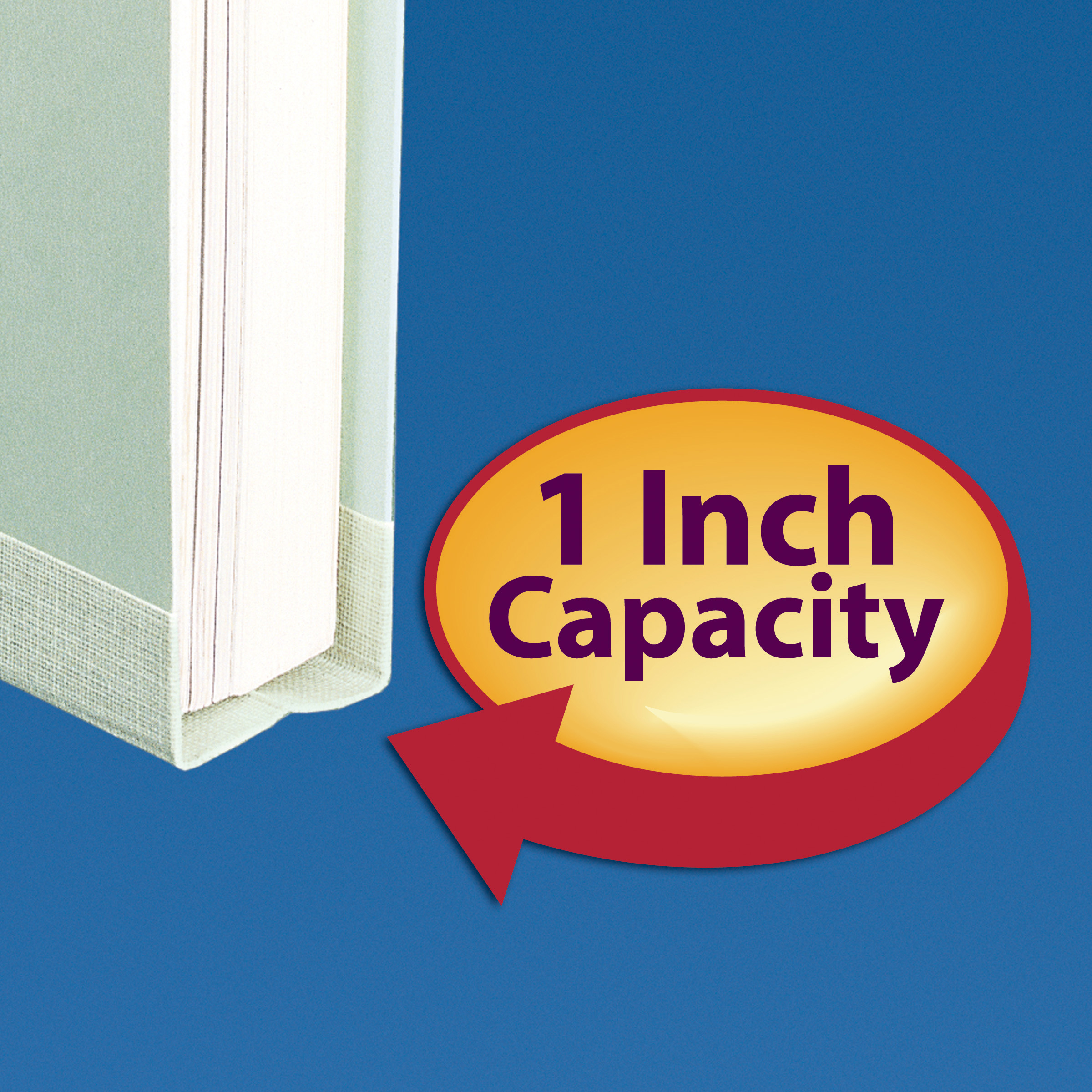 Smead 15003  100% Recycled Pressboard Fastener File Folder, 1/3-Cut Tab, 1" Expansion, Letter Size, Gray/Green, 25 per Box (15003)