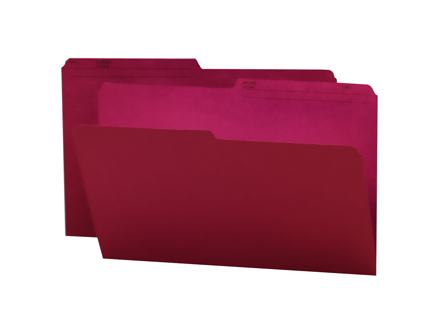 Smead 15369  Reversible File Folder, 1/2-Cut Tab, Legal Size, Maroon, 100 per Box (15369)