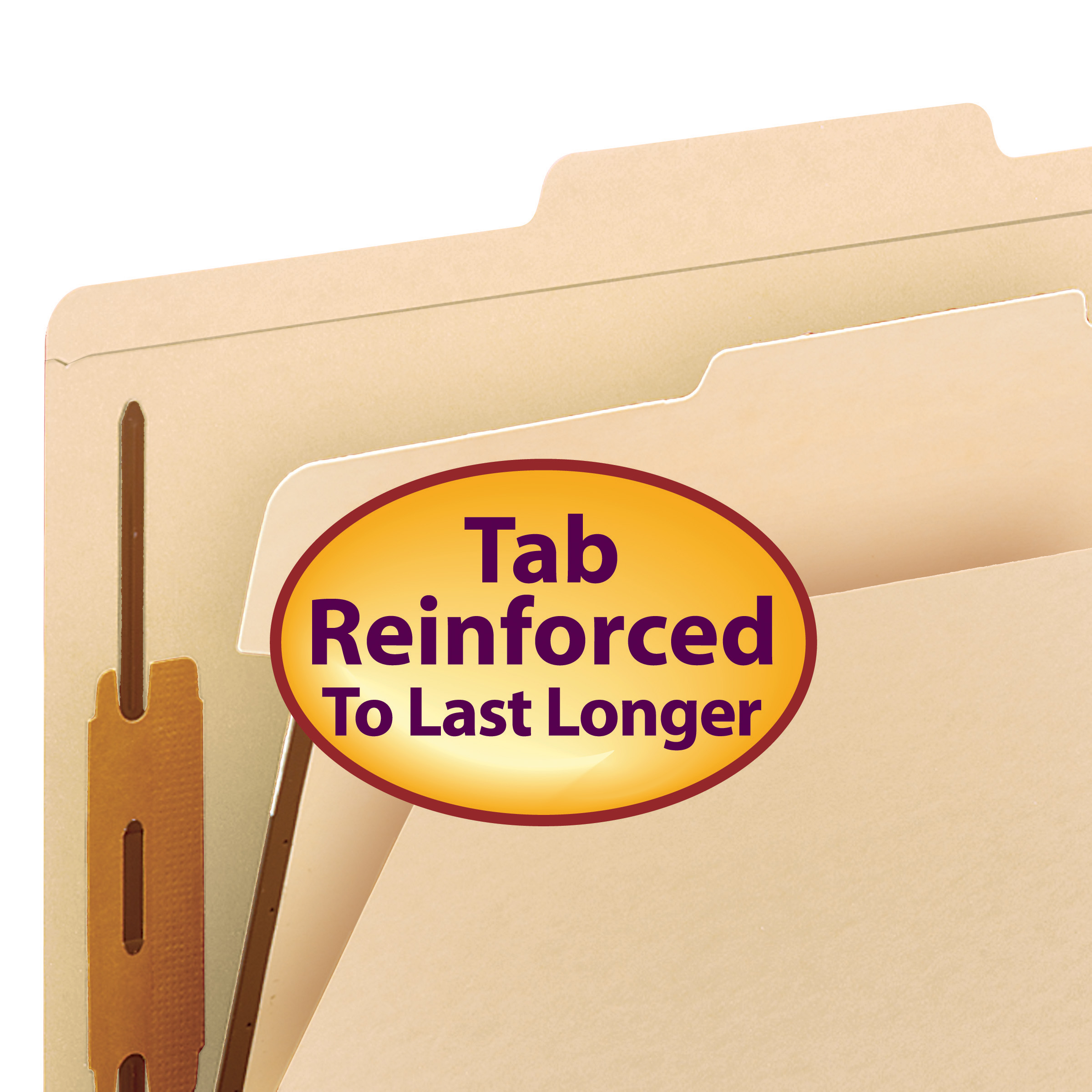 Smead 18700  Classification File Folder, 1 Divider, 2" Expansion, Legal Size, Manila, 10 per Box (18700)