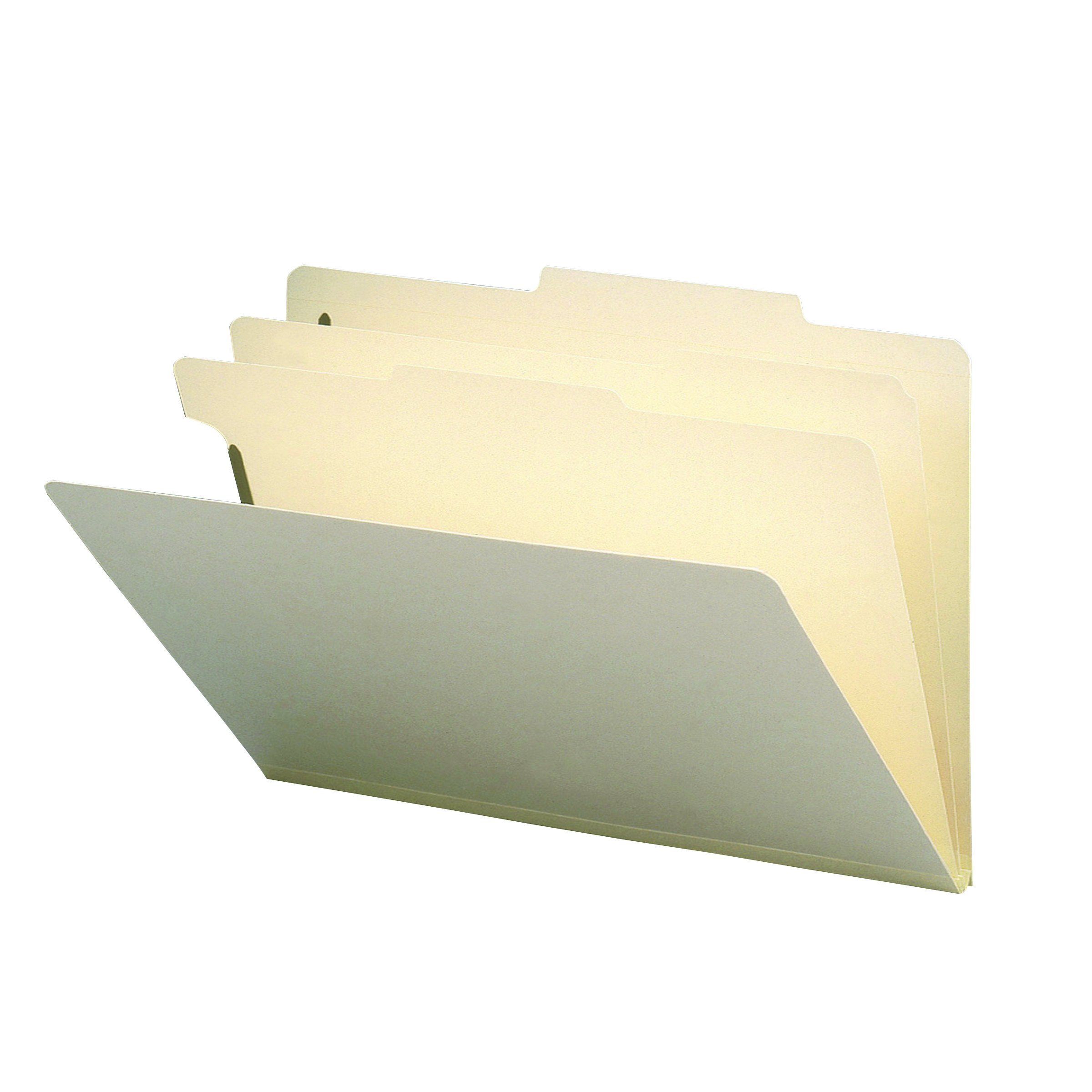 Smead 19000 Classification File Folder, 2 Dividers, 2" Expansion, Legal Size, 18 PT. Manila Stock -  10 per Box (19000)