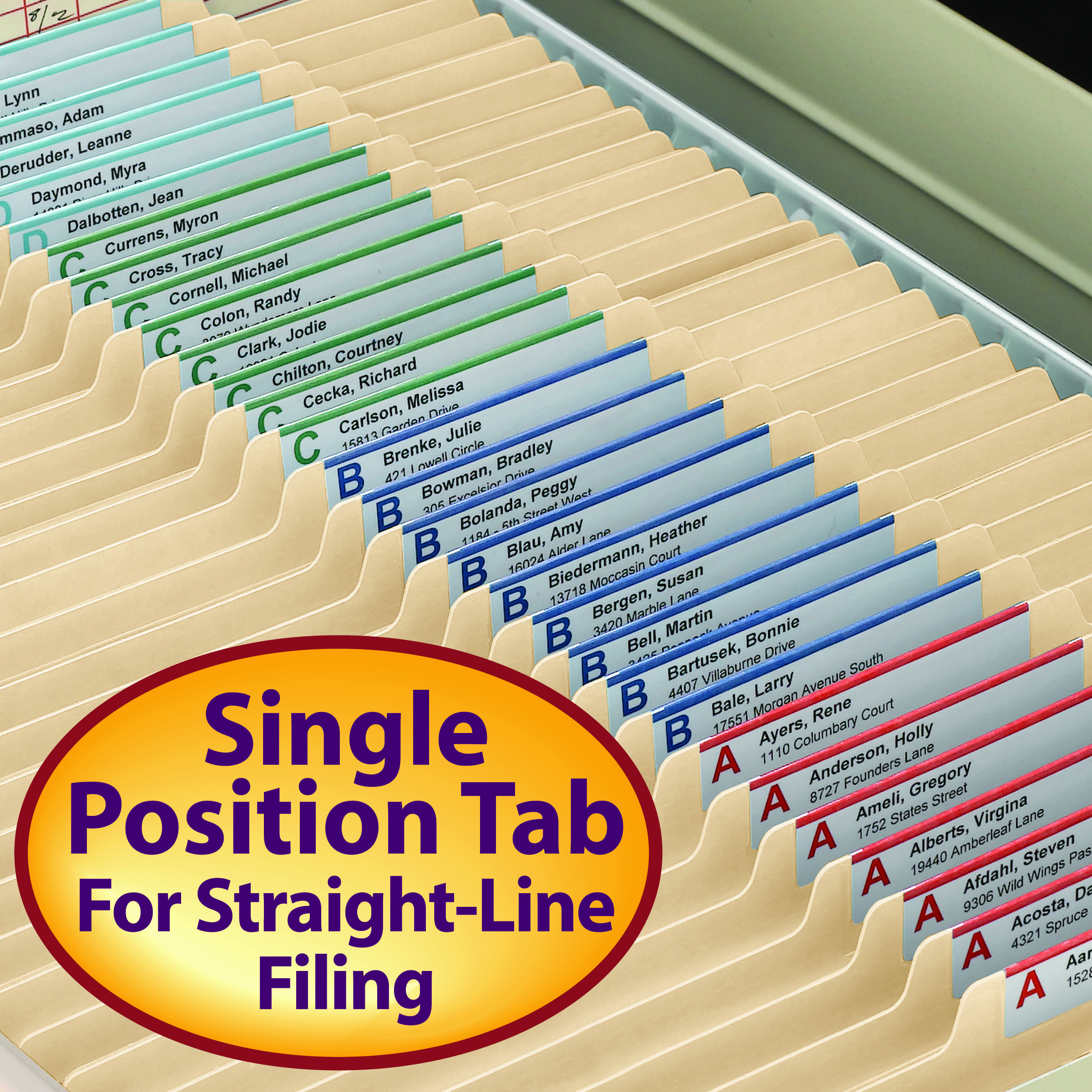 Smead 19000 Classification File Folder, 2 Dividers, 2" Expansion, Legal Size, 18 PT. Manila Stock -  10 per Box (19000)