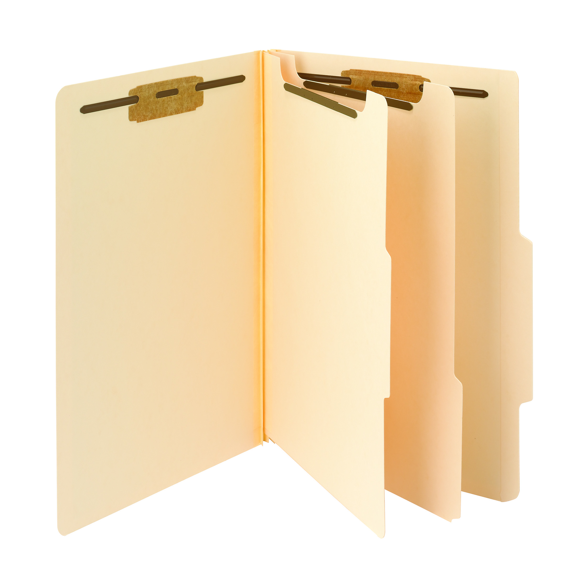 Smead 19000 Classification File Folder, 2 Dividers, 2" Expansion, Legal Size, 18 PT. Manila Stock -  10 per Box (19000)